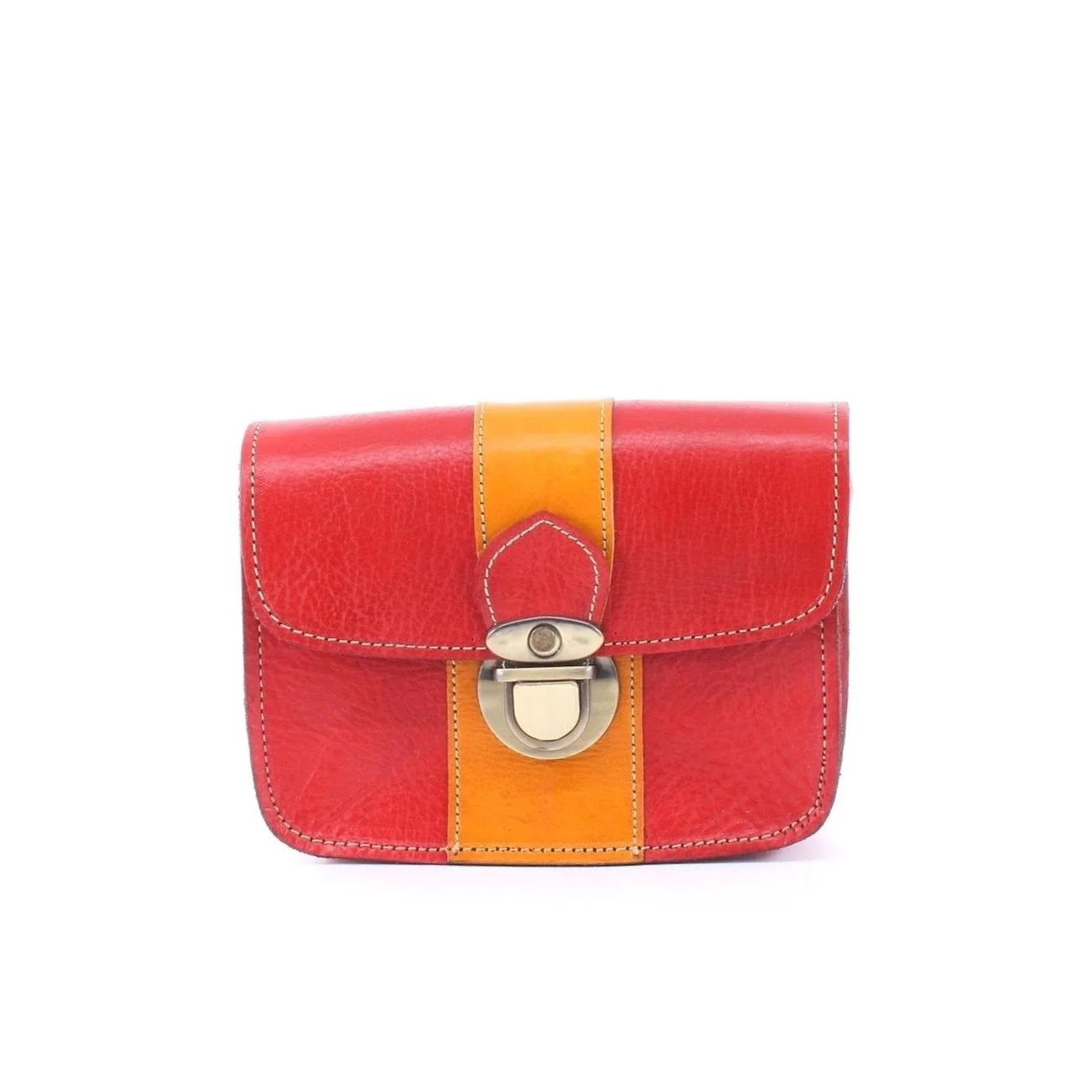 Agadir – Red and Orange Compact Leather