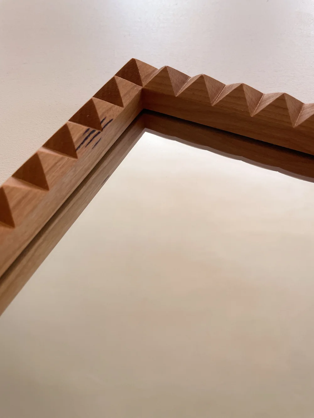 Pique Mirror in Cherry — Em Collier