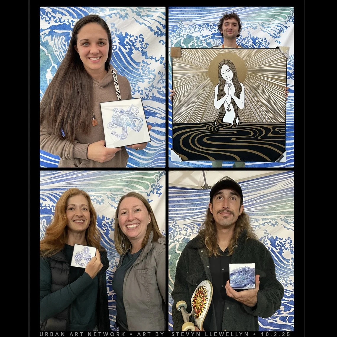 New owners of my prints and an original painting of &ldquo;Anchor&rdquo;  that was sold at the @urbanartnetwork  last Thursday night. I am grateful for you supporting my artwork!
:
:
:
:
:
#pdx #portland #art #artist #urbanartnetwork #pdxart #artists