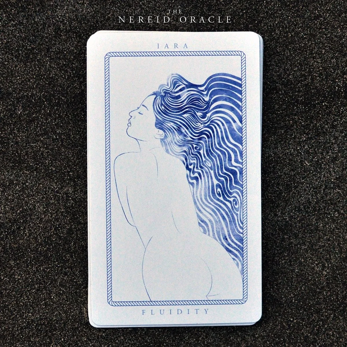 Iara &bull; Fluidity &bull;&nbsp;A card from the Nereid Oracle deck. Now available ( Link in bio ) 
&ldquo;Endless and ever-changing is the churning deep&rdquo;
:
:
:
#Iara #artistsoninstagram #thenereidoracle #nereid #wave #water #nymph #illustratio