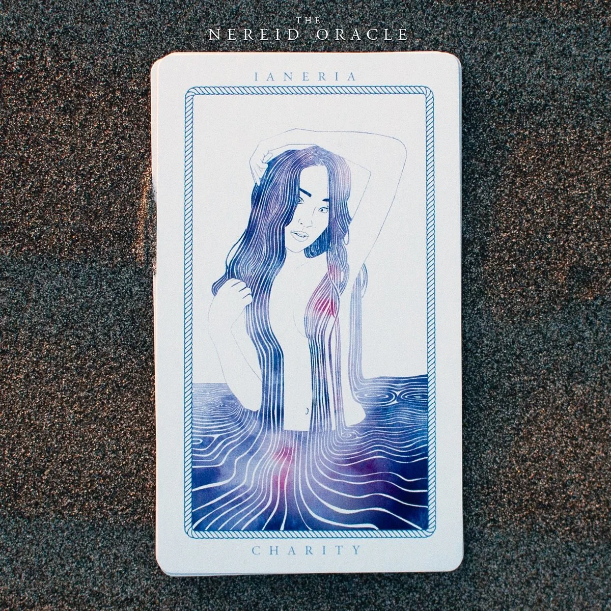 Ianeria &bull; Charity &bull;&nbsp;A card from the Nereid Oracle deck. Now available ( Link in bio ) 
&ldquo;Take my open hand and I shall carry you through the salty swells to the shores.&rdquo;
:
:
#Ianeria #nereid #thenereidoracle