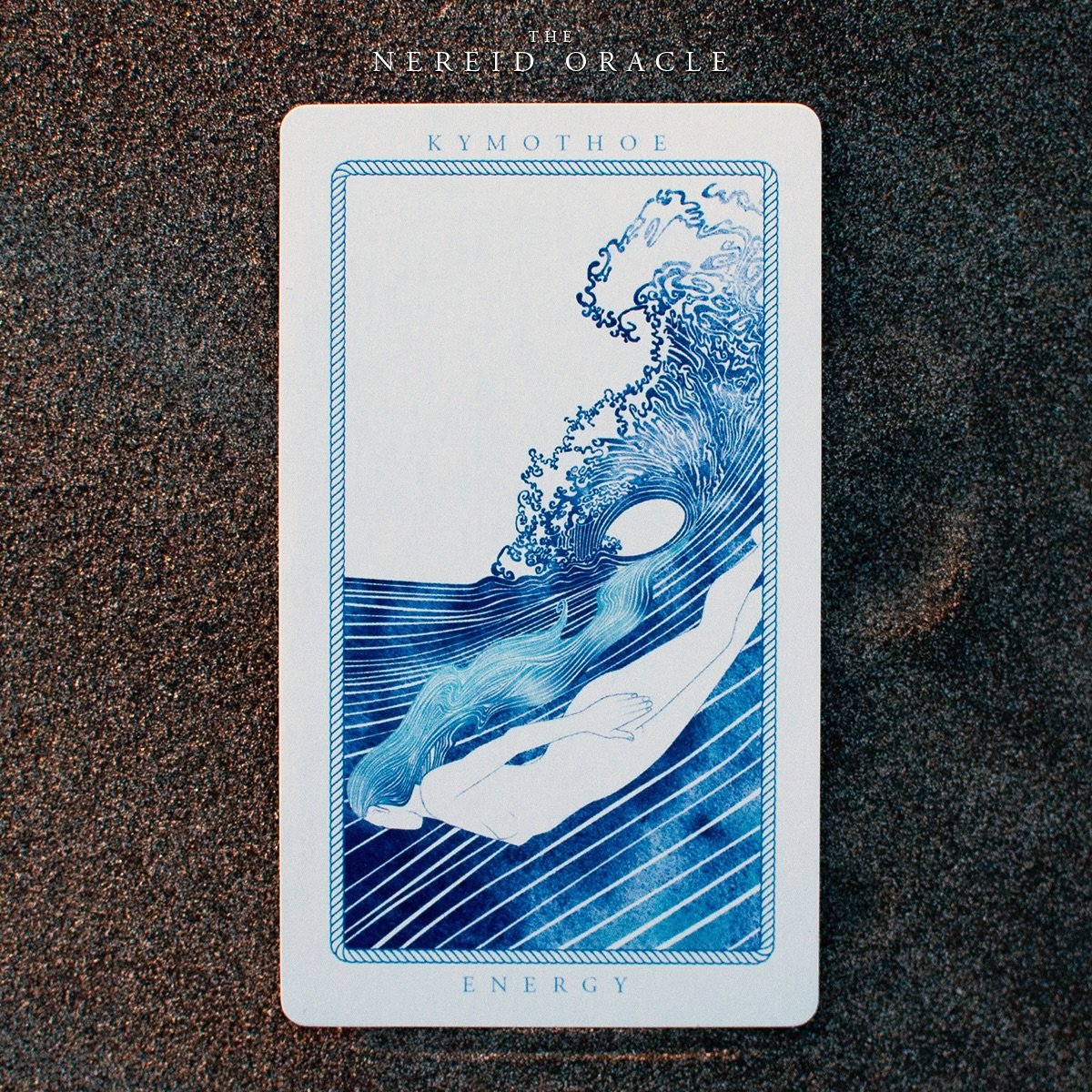 Kymothoe &bull; Energy &bull;&nbsp;A card from the Nereid Oracle deck. Now available ( Link in bio )
&ldquo;I am the glorious, heaving breaker thrust forth relentlessly.&rdquo; 
:
:
:
#illustration #nereidoracle #nereid #nauticalart #oracledeck #kymo