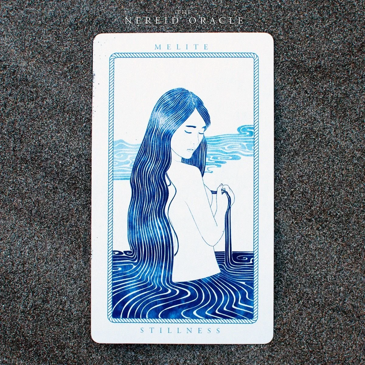 Melite &bull;&nbsp;Stillness &bull;&nbsp;A card from the Nereid Oracle deck. Now available ( Link in bio )
&ldquo;I sing to you songs of peace, sunlit pastures, sparkling seas and sweet slumber.&rdquo;
:
:
:
#nereidoracle #nereid #illustration #melit