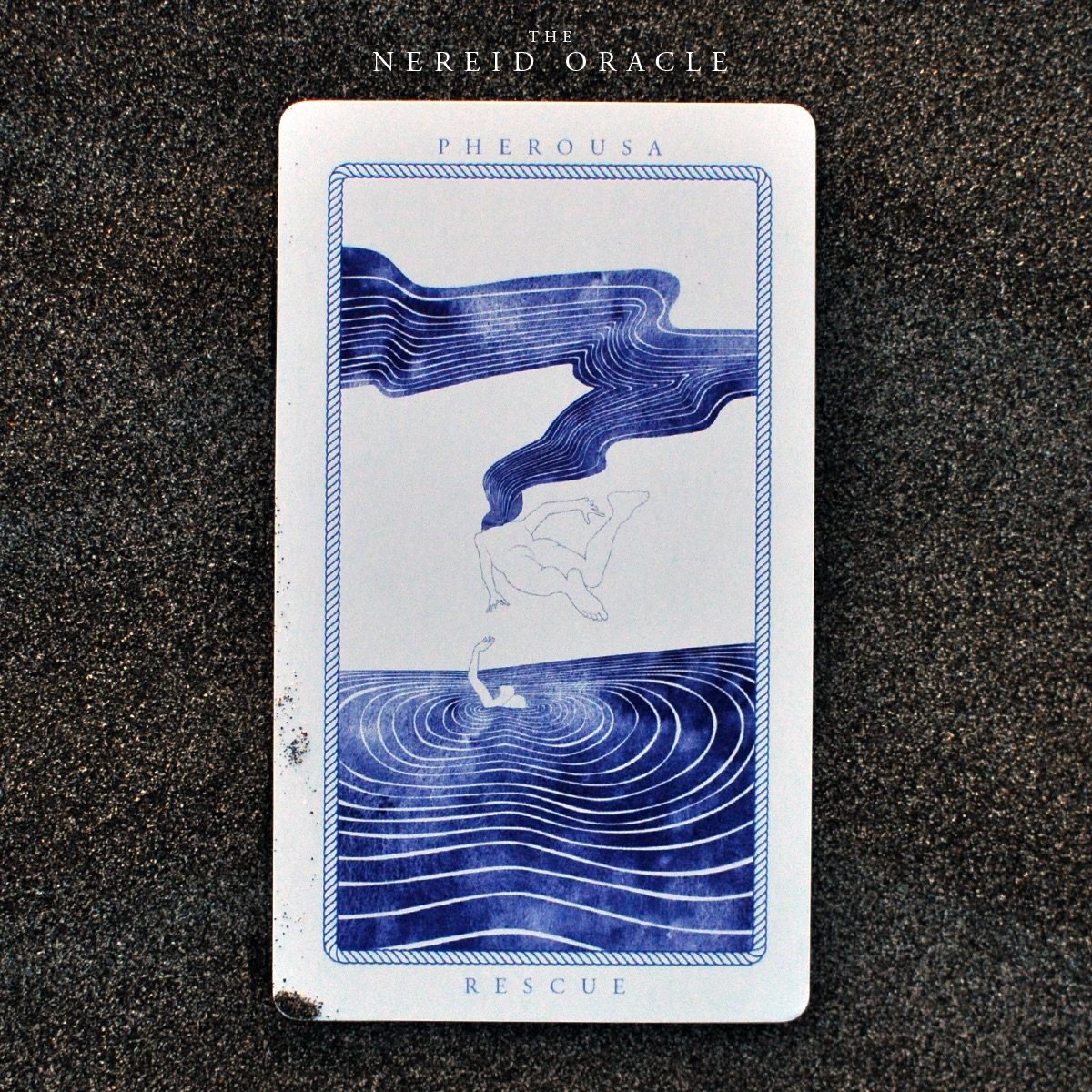 Pherousa &bull;&nbsp;Rescue &bull;&nbsp;
&ldquo;My outstretched hands pull the breathless drowning from a dark cold doom.&rdquo;
A card from the Nereid Oracle deck. Now available ( Link in bio ) 
:
:
:
#oraclecard #nereid #illustration #pherousa