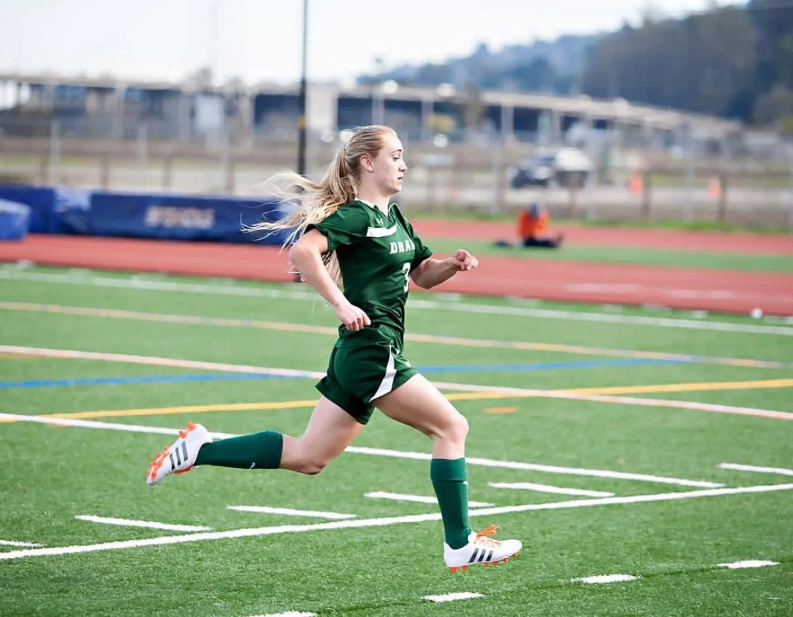 Varsity soccer player turns college athlete.