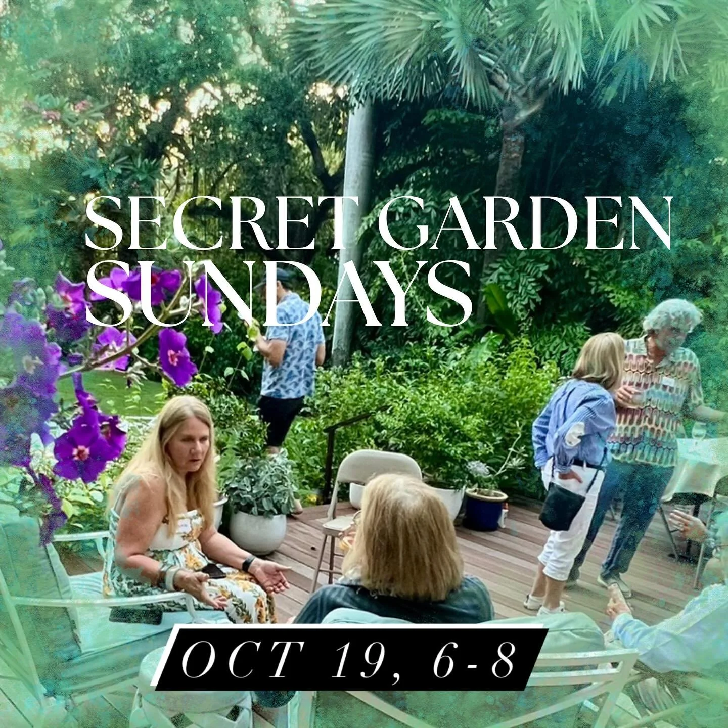 Join us for our first Secret Garden Party of the season!

📅 Date: Sunday, October 19, 2025
⏰ Time: 6 PM - 8 PM

The first in a new series of monthly gatherings for plant lovers, gardeners, nature enthusiasts and conservationists.

Enjoy the garden a