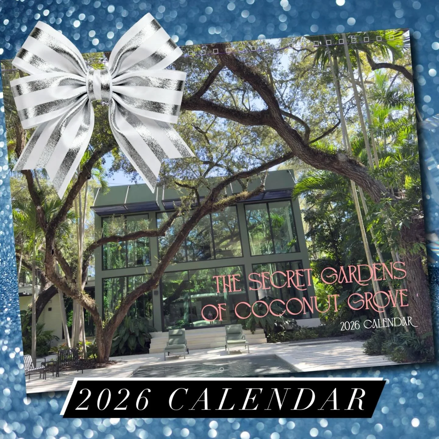 This wall calendar is the perfect gift for Grovites and Coconut Grove garden lovers!

Each month features beautiful photos from the 2024 Secret Garden Tour homes. It also includes your favorite Grove events and promotes The Grove&rsquo;s  family-owne