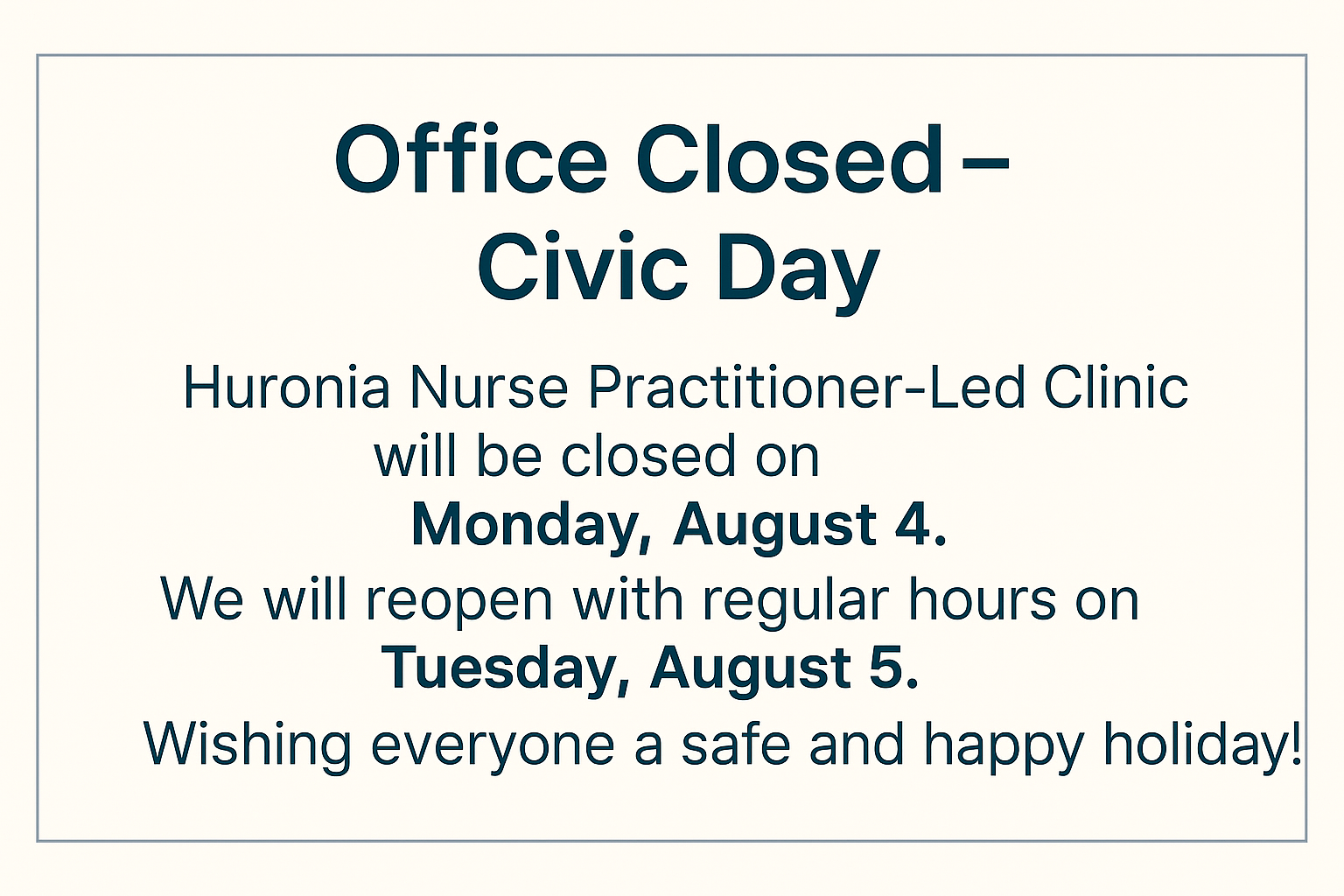 August 4th Civic Day