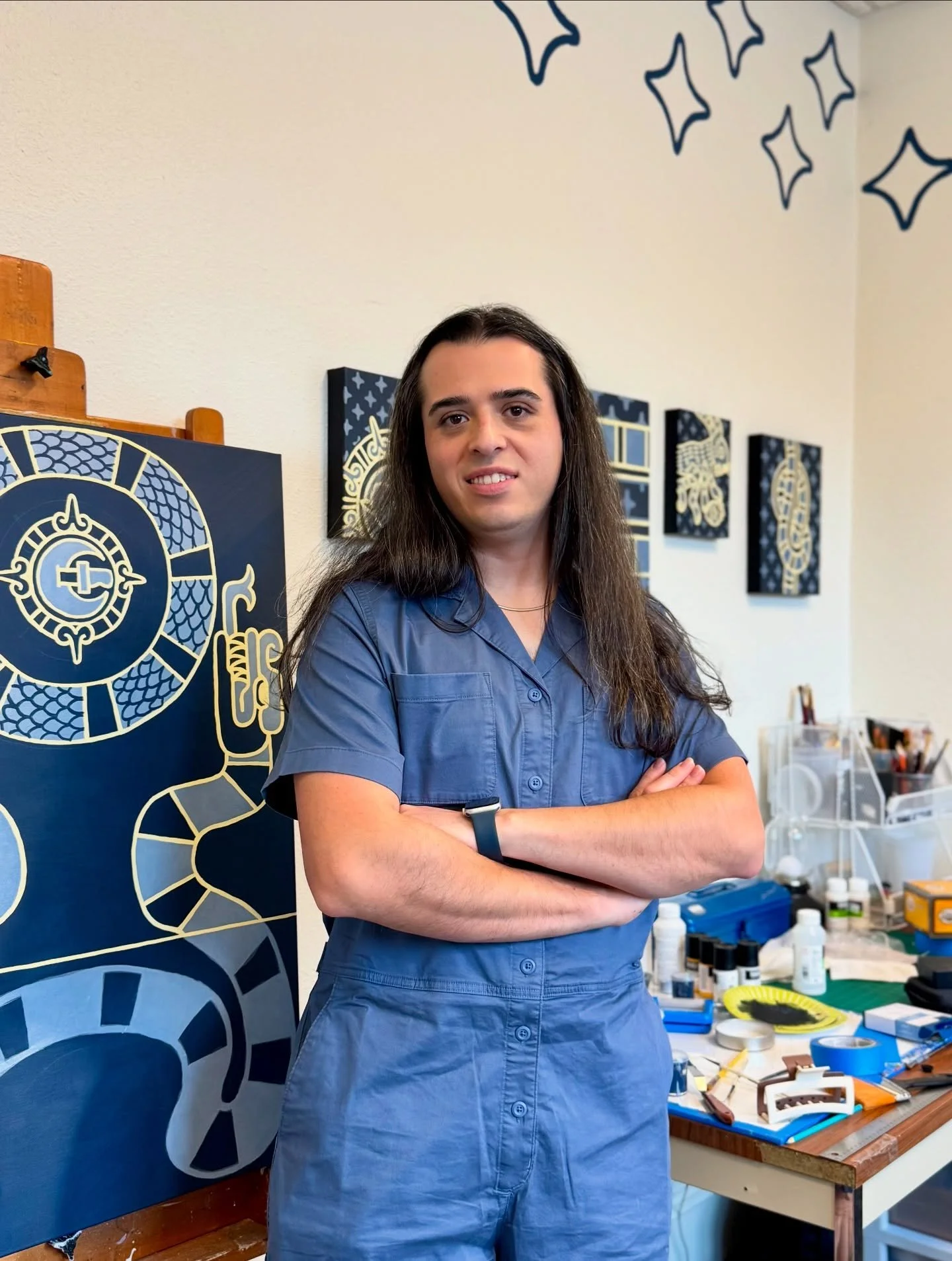 Time to reintroduce myself ✨ my name is Dario Salvatore Bucheli. I am a professional artist, museum worker, and educator based in Texas 🌵
&mdash; &mdash; &mdash;
I have been making art for as long as I can remember! Regardless of any other interests