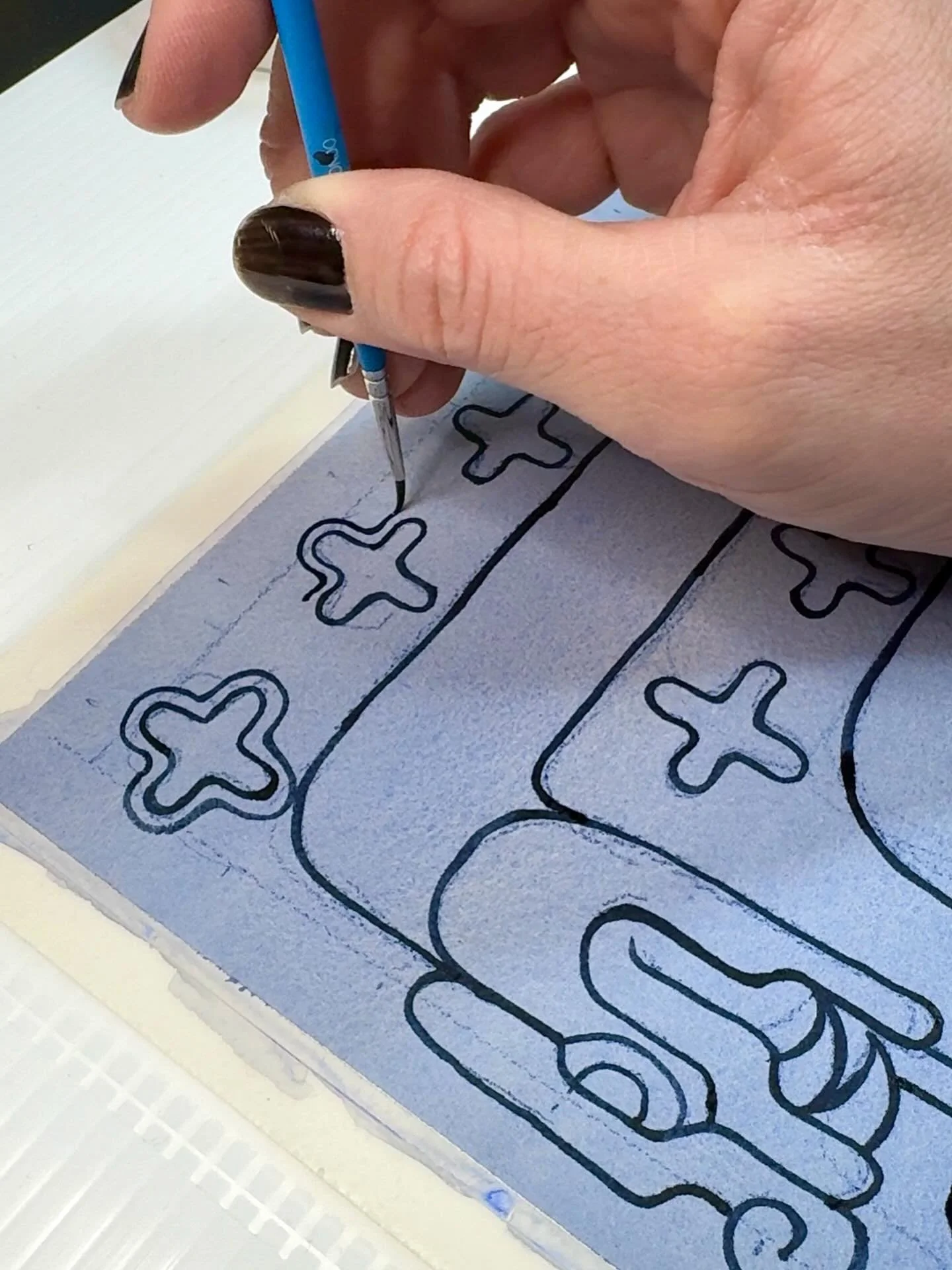 Series of small works on paper in the making 🐍

I&rsquo;m trying to be both loose and experimental, while also focusing my efforts within the scope of my ongoing series.