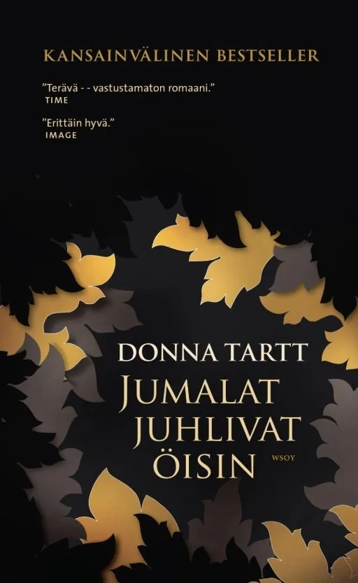 jumalat juhlivat öisin -kirjankansi