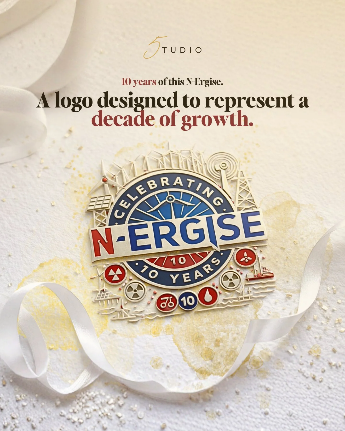Some brand assets are created for a moment.
Others are designed to evolve.

Last year, I created a 10-year anniversary logo for N-ERGISE &mdash; a mark that celebrated a decade of growth, development and industry progress.

Now, a year on, the busine