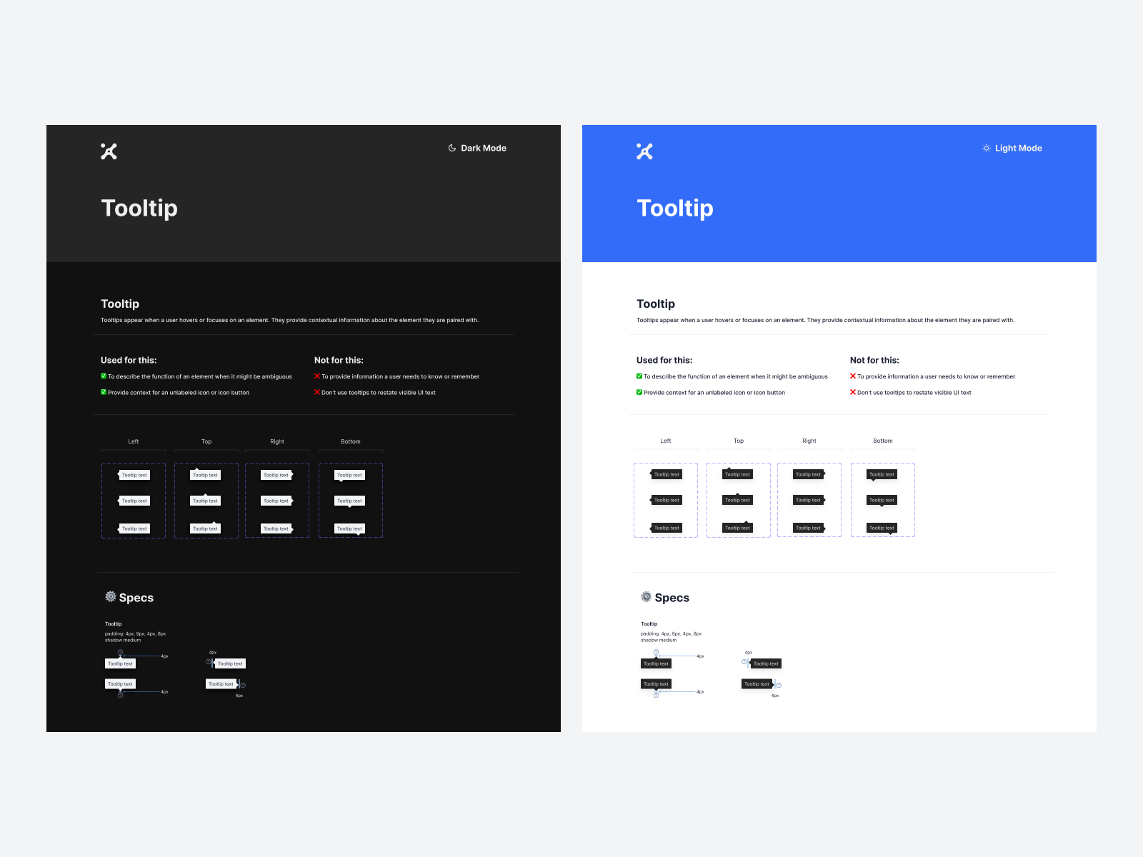 Component and pattern documentation