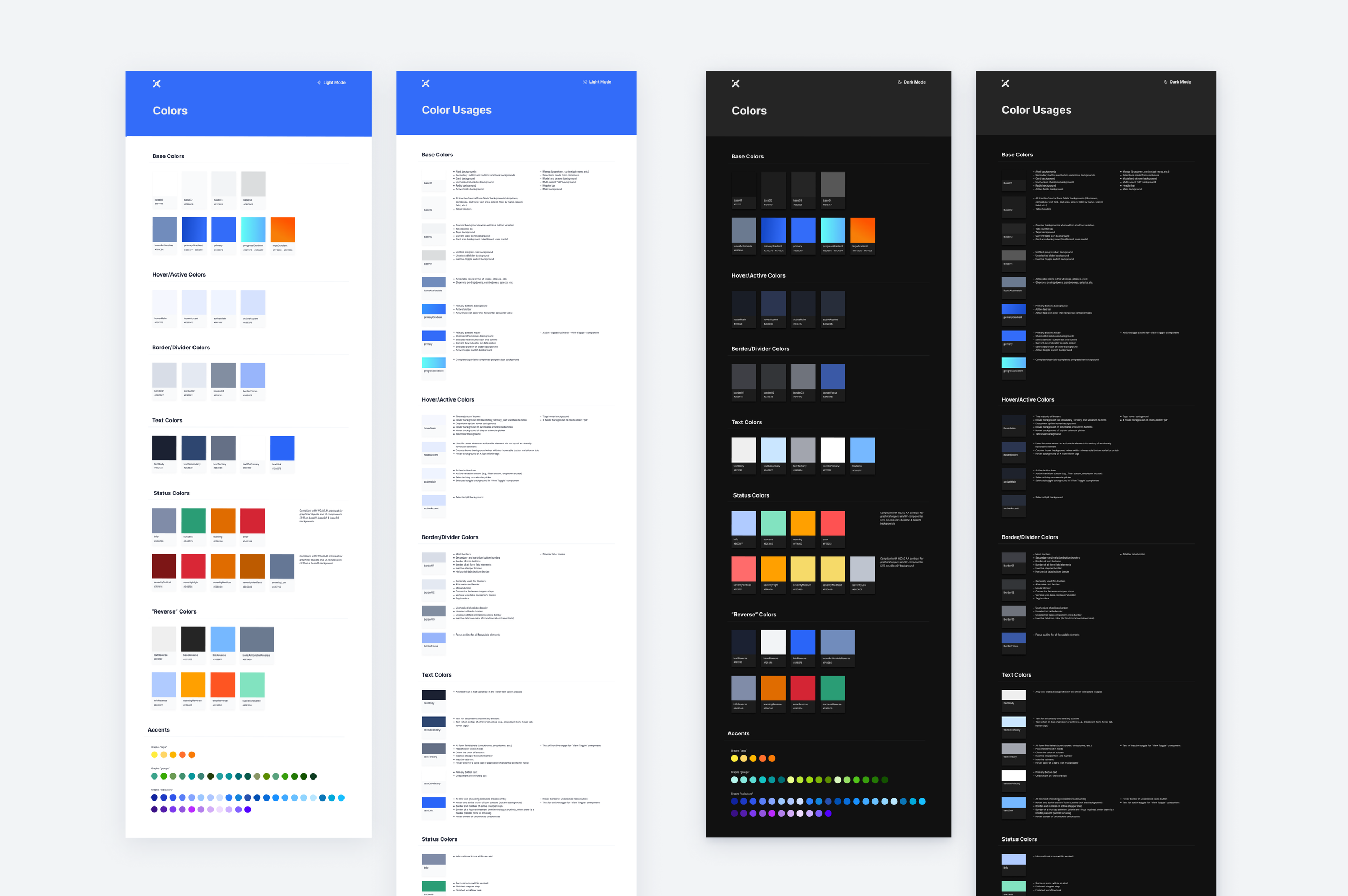 New AA compliant color system for light and dark