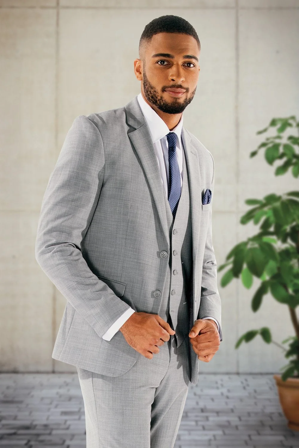 David Major Stretch | Light Gray Suit