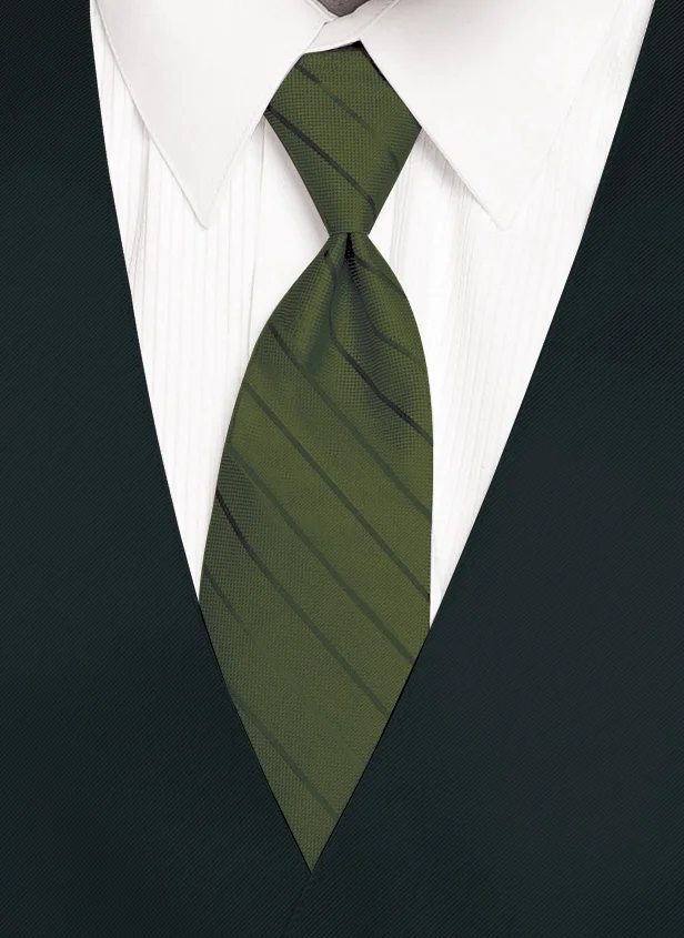 Moss - Striped Tie