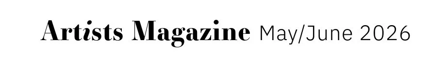 Title page with text 'Artists Magazine May/June 2026' in black font on white background.