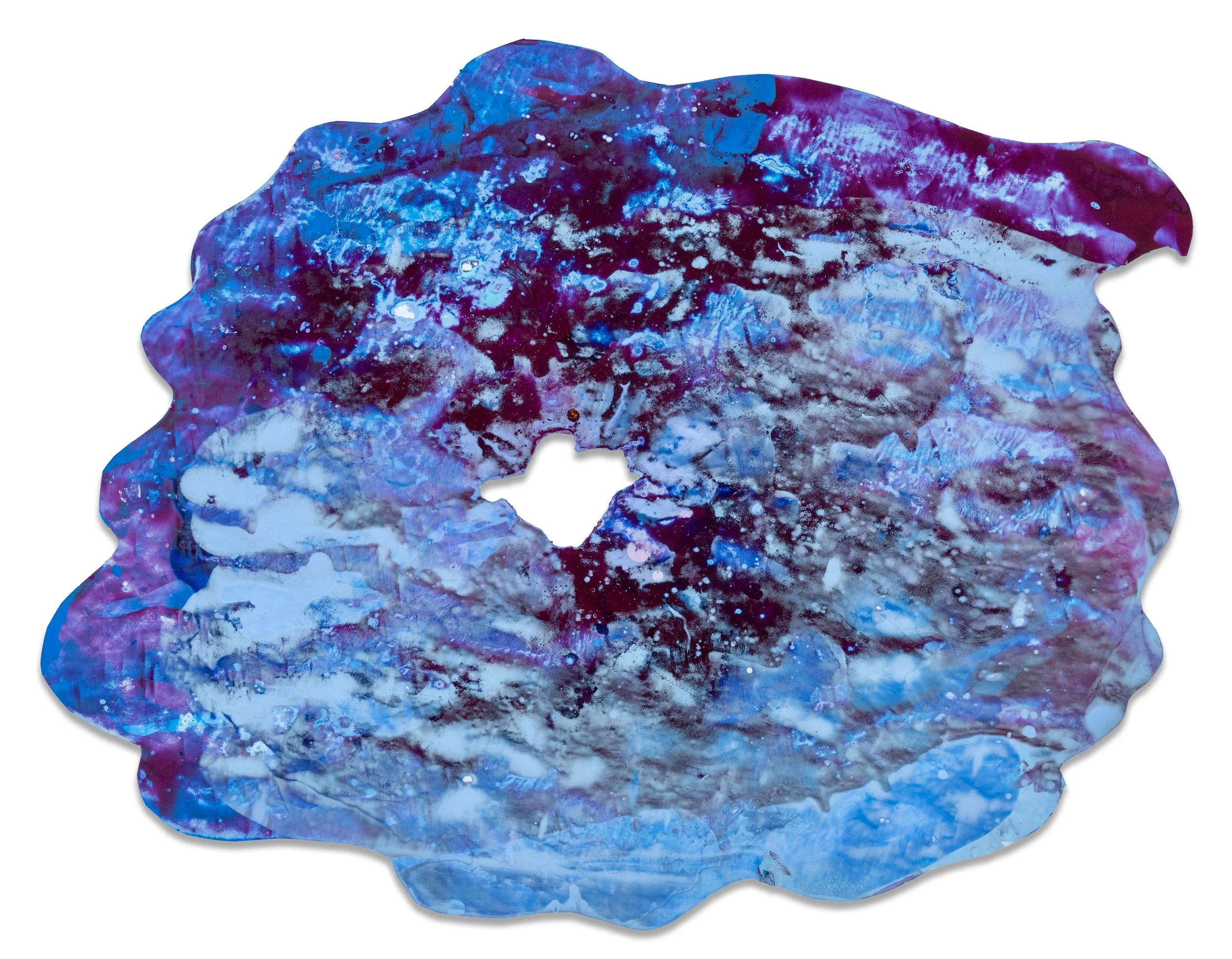 Goopstormer, 2026, acrylic & seawater on paper, 22 x 28.5 inches.