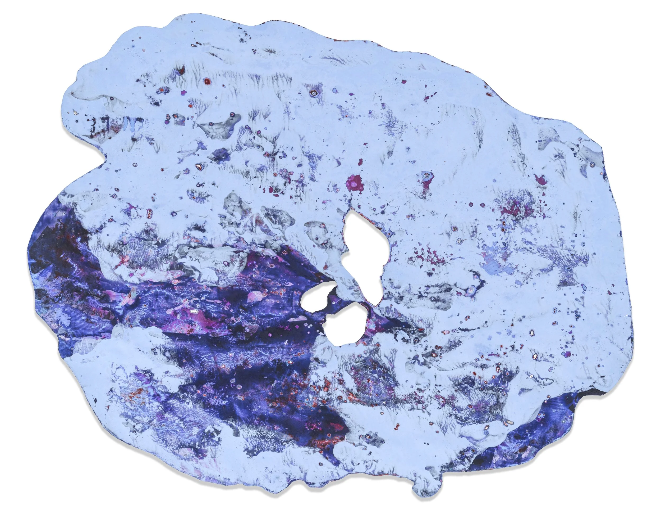 Rippler, 2025, acrylic on paper, 21 x 28 inches.