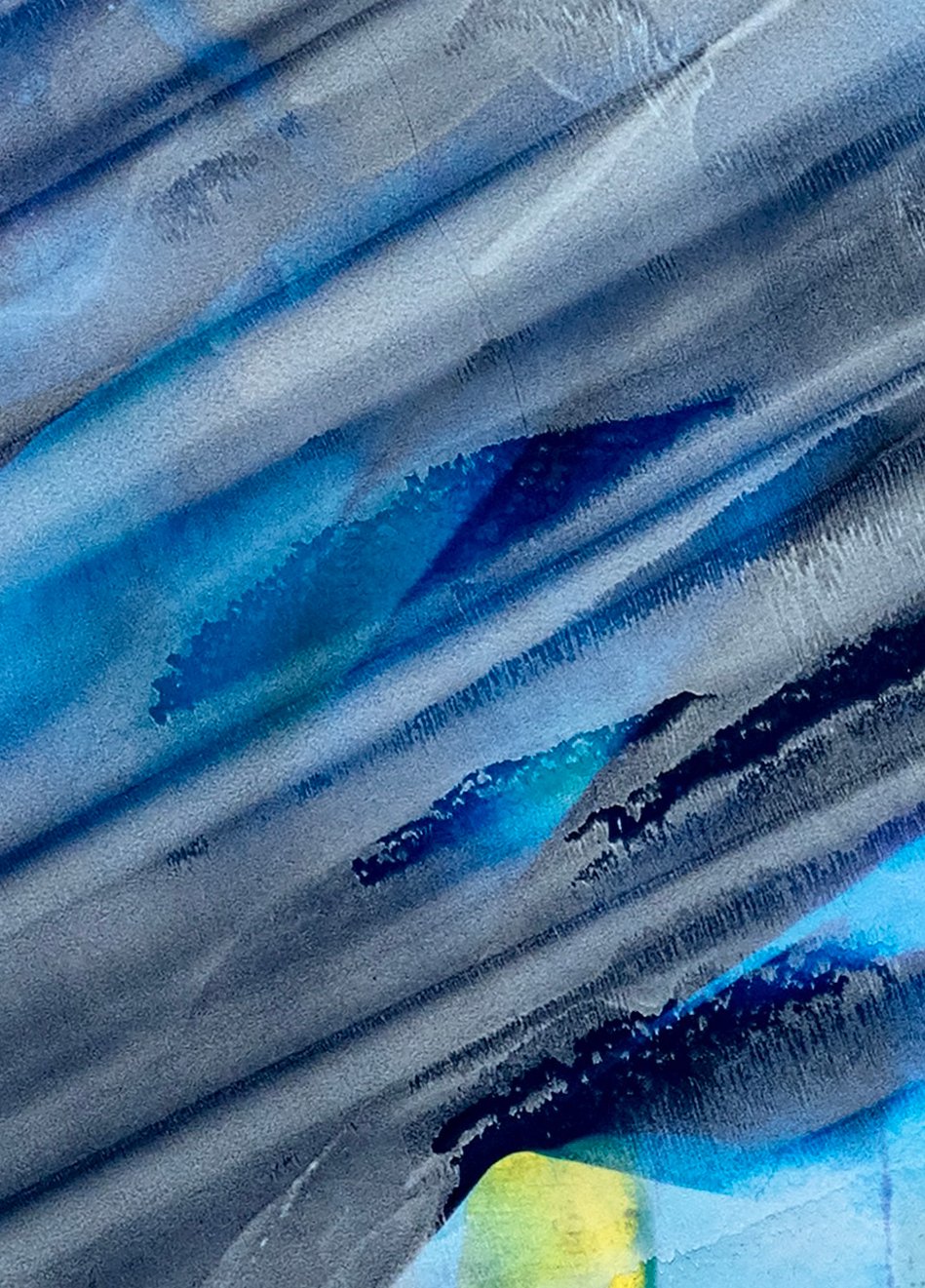 Infected Light (detail), 2026, acrylic & seawater on panel, 24 x 24 x 2.5 inches.