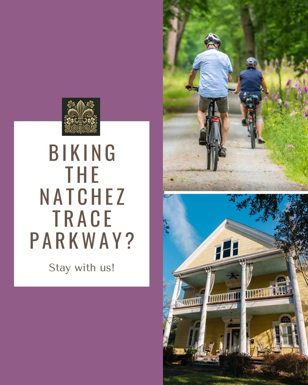 Taking the scenic route down the Natchez Trace Parkway? 🚲 Make Isabella Bed and Breakfast your home base. 🏡

Tucked in the heart of Port Gibson, we&rsquo;re just minutes from the trail &mdash; the perfect place to rest, recharge, and soak in a litt
