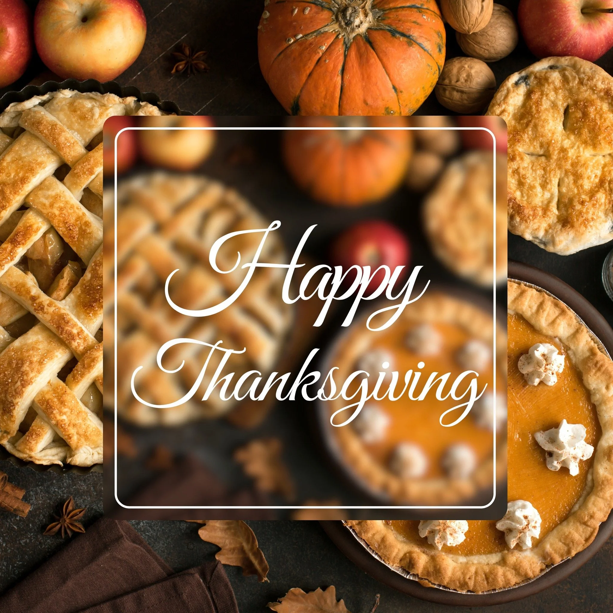 From our home to yours, Happy Thanksgiving. 💛