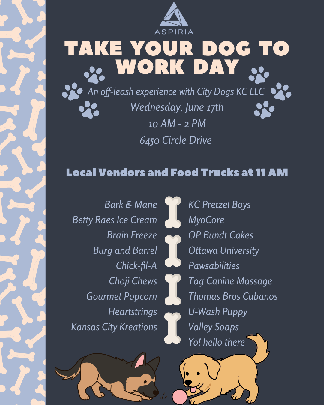 Pop-Up Event! Take Your Dog To Work Day at Aspiria in Overland Park, KS 