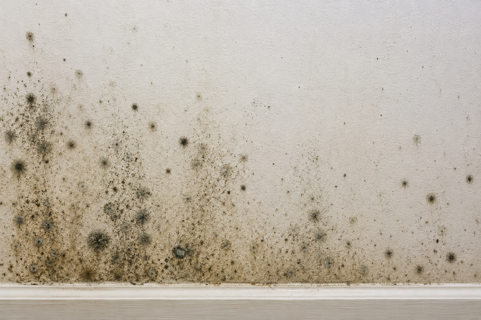 Professional spore testing for visible mold growth on an interior wall in Portland, Maine.