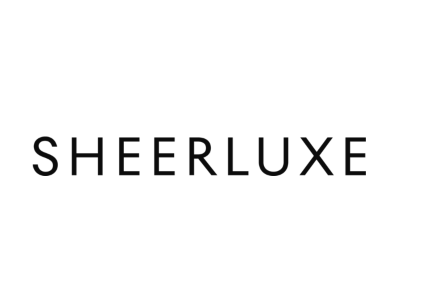 SheerLuxe logo on a white background