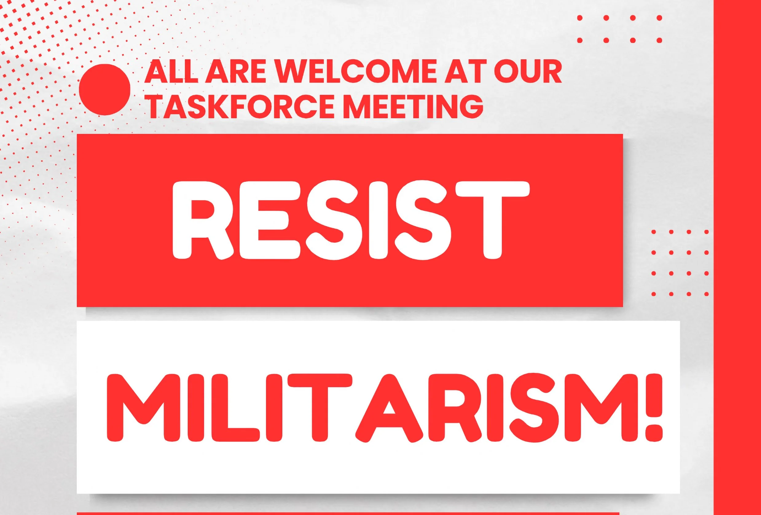 WNYPC’s Resist Militarism! Taskforce Meeting
