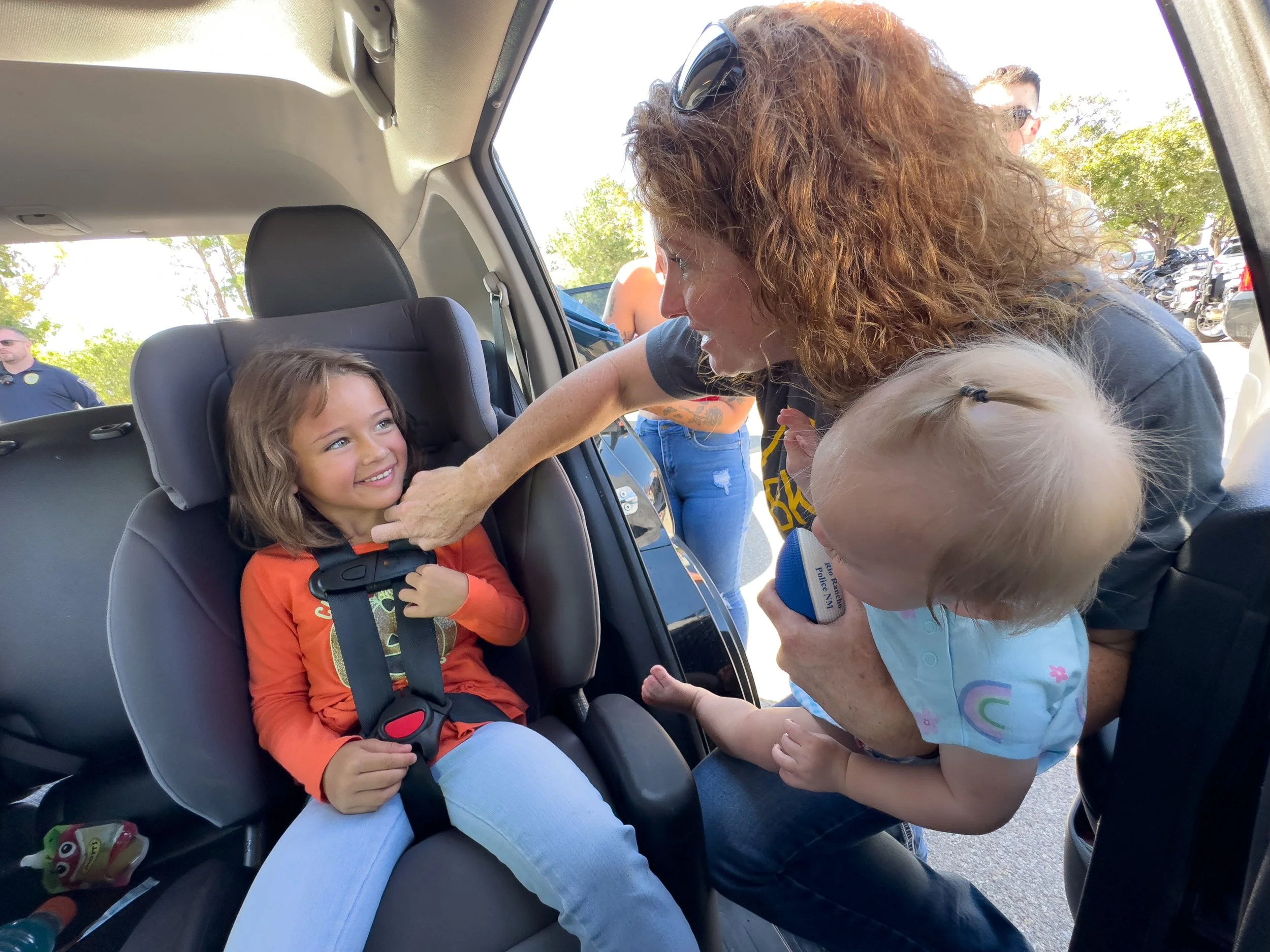 Child in a car seat