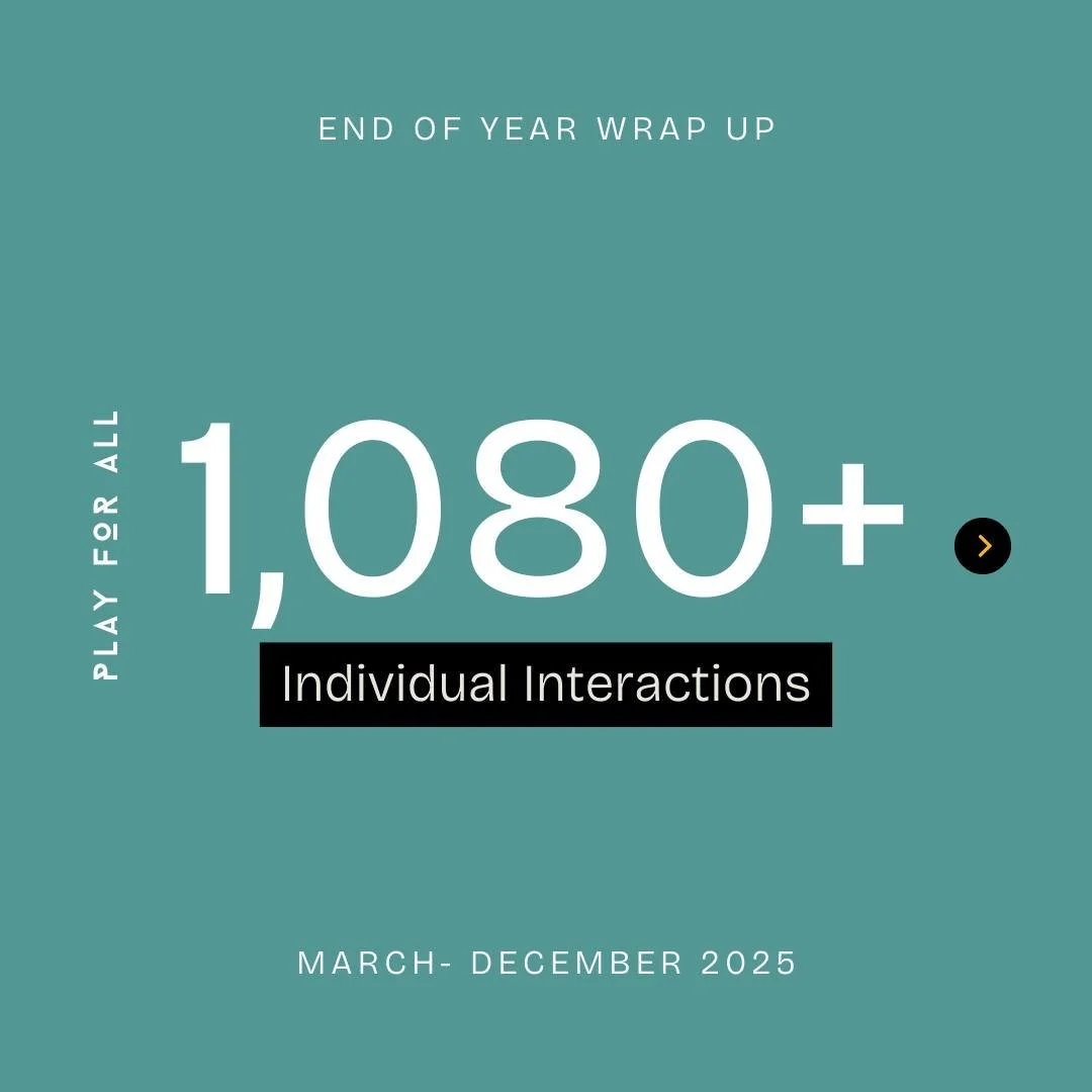 As we wrap up 2025, we&rsquo;ve been sitting with a lot of gratitude.

This year reminded us that play isn&rsquo;t extra. It&rsquo;s essential. It&rsquo;s how people connect, heal, move, rest, laugh, and feel like they belong. And none of that happen