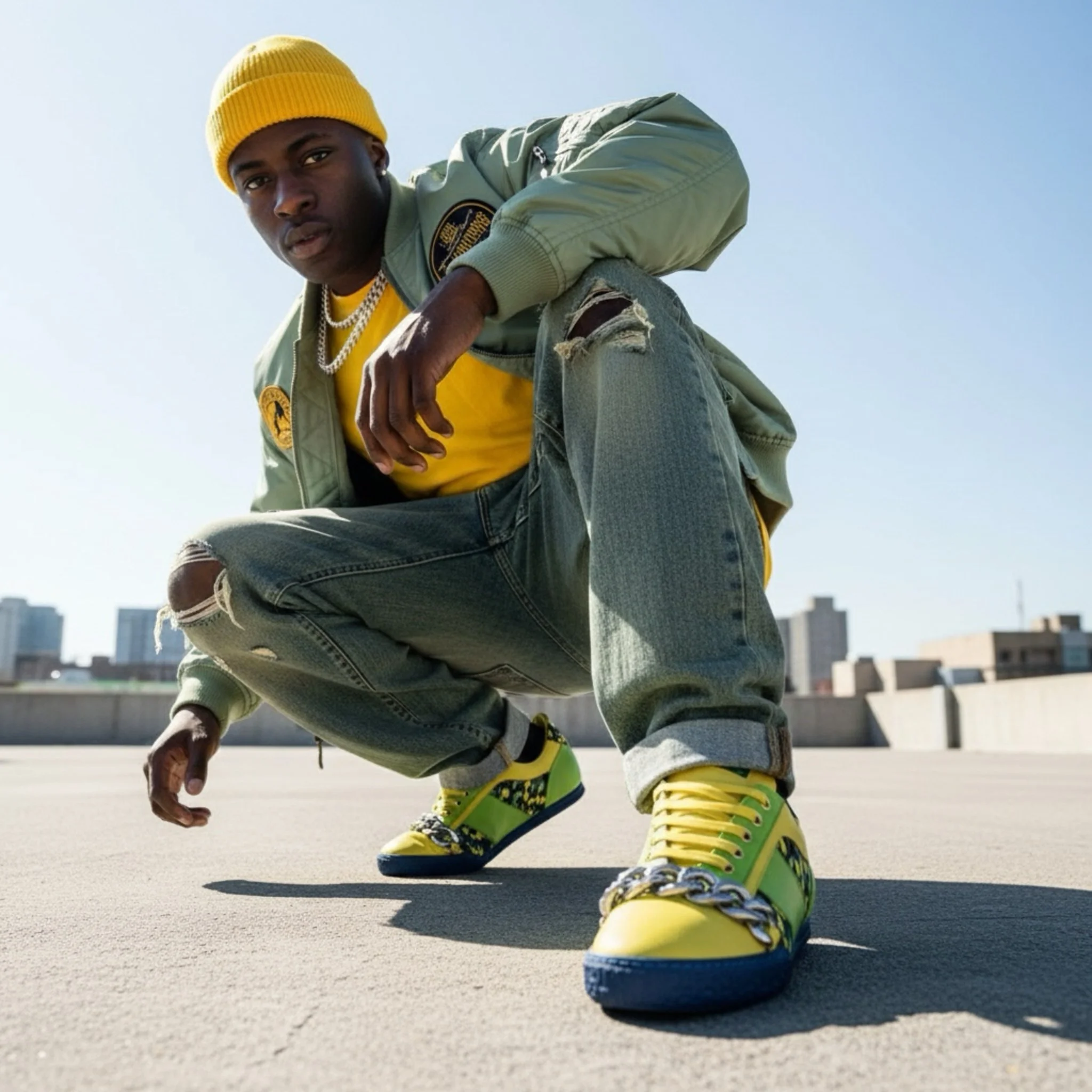 MINIMAL METAL LOW TOP  FUTURISTIC SNEAKERS