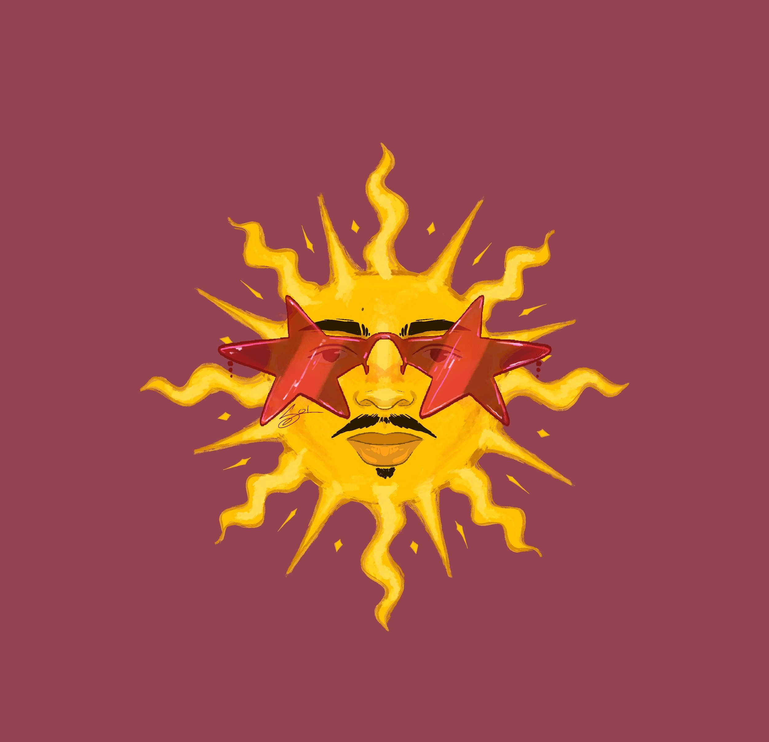 Summer Solstice graphic, designed by Kalamazoo multimedia artist, Jade Nitro