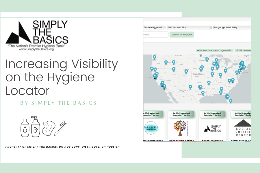 ‘Hygiene Locator’: Increasing Visibility to Donors