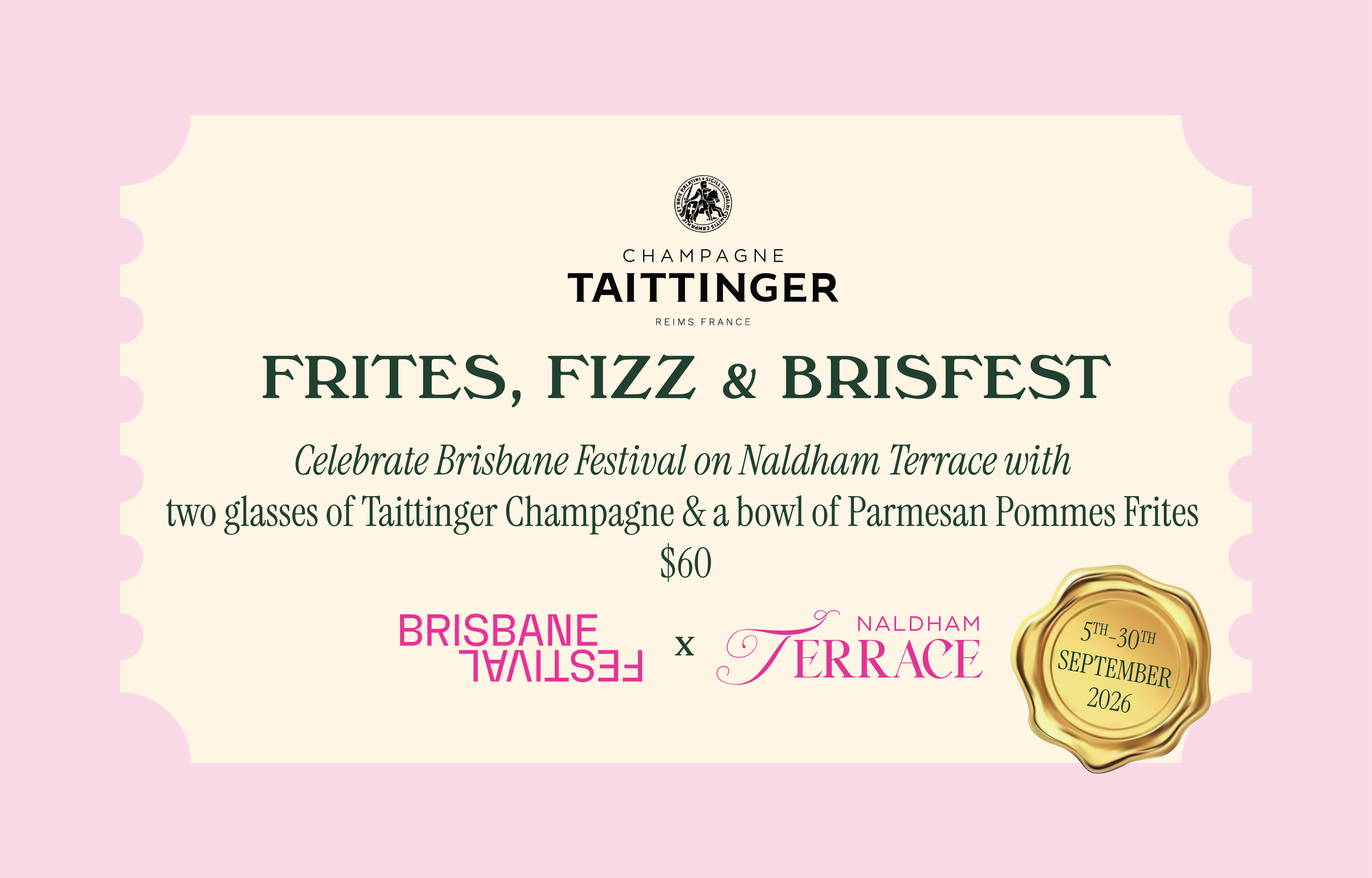 Taittinger on The Terrace