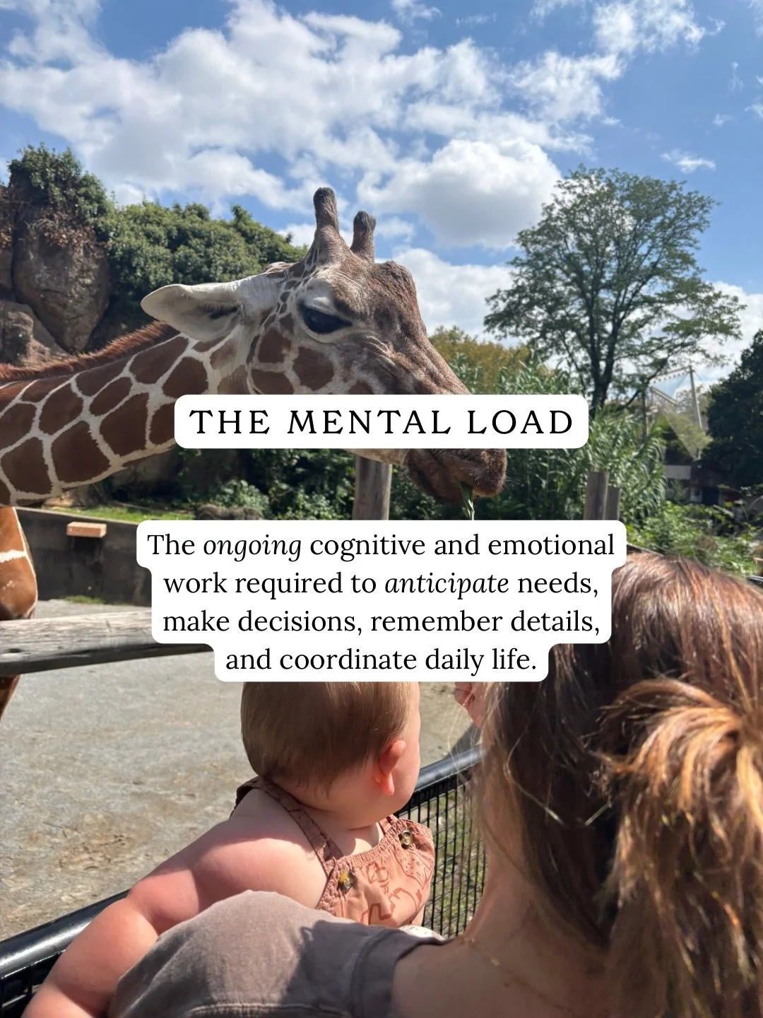 What is the mental load? It&rsquo;s the ongoing anticipating, planning, decision-making and emotional labor that we carry. It&rsquo;s often unseen and exhausting. BUT we can learn how to share the mental load by naming it, delegating it or simply lay