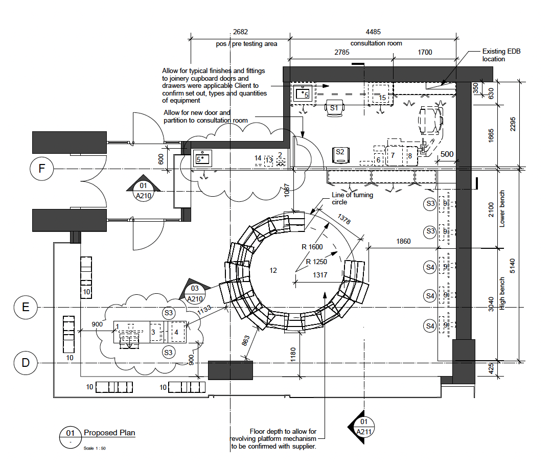 STAGE #03 | Floorplans + Elevations | Clearly Eyewear