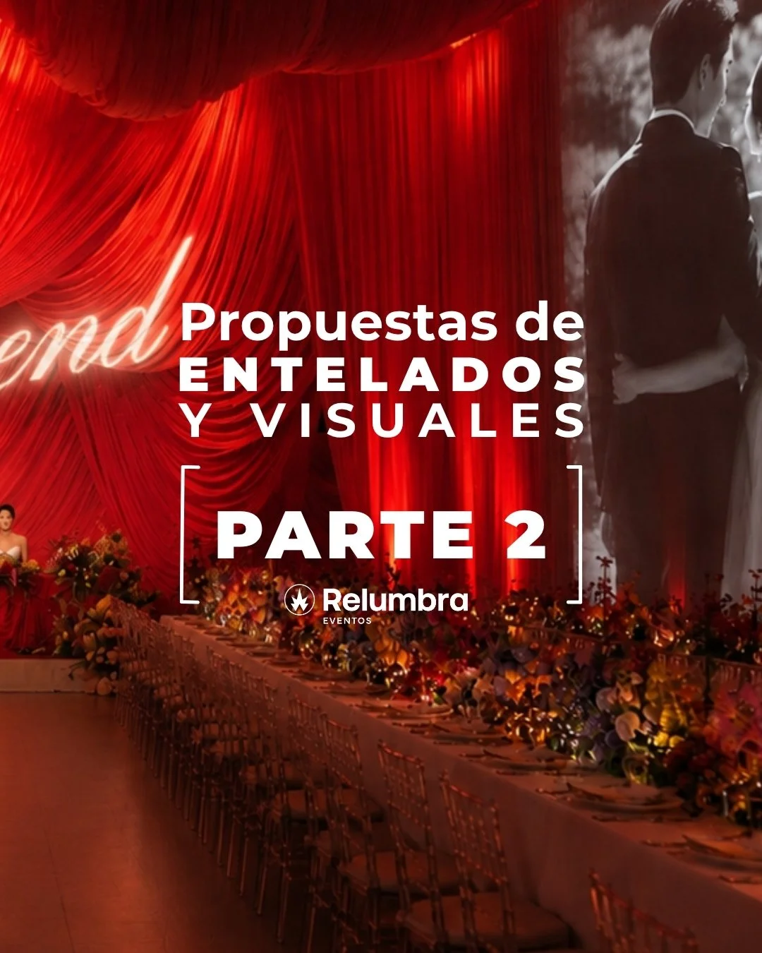 ✨ Esto no es solo entelado. Es transformar por completo un espacio.
Combinamos telas, proyecci&oacute;n lum&iacute;nica y dise&ntilde;o creativo para crear ambientes que cambian durante el evento y hacen que cada montaje sea &uacute;nico.
Nada de dis