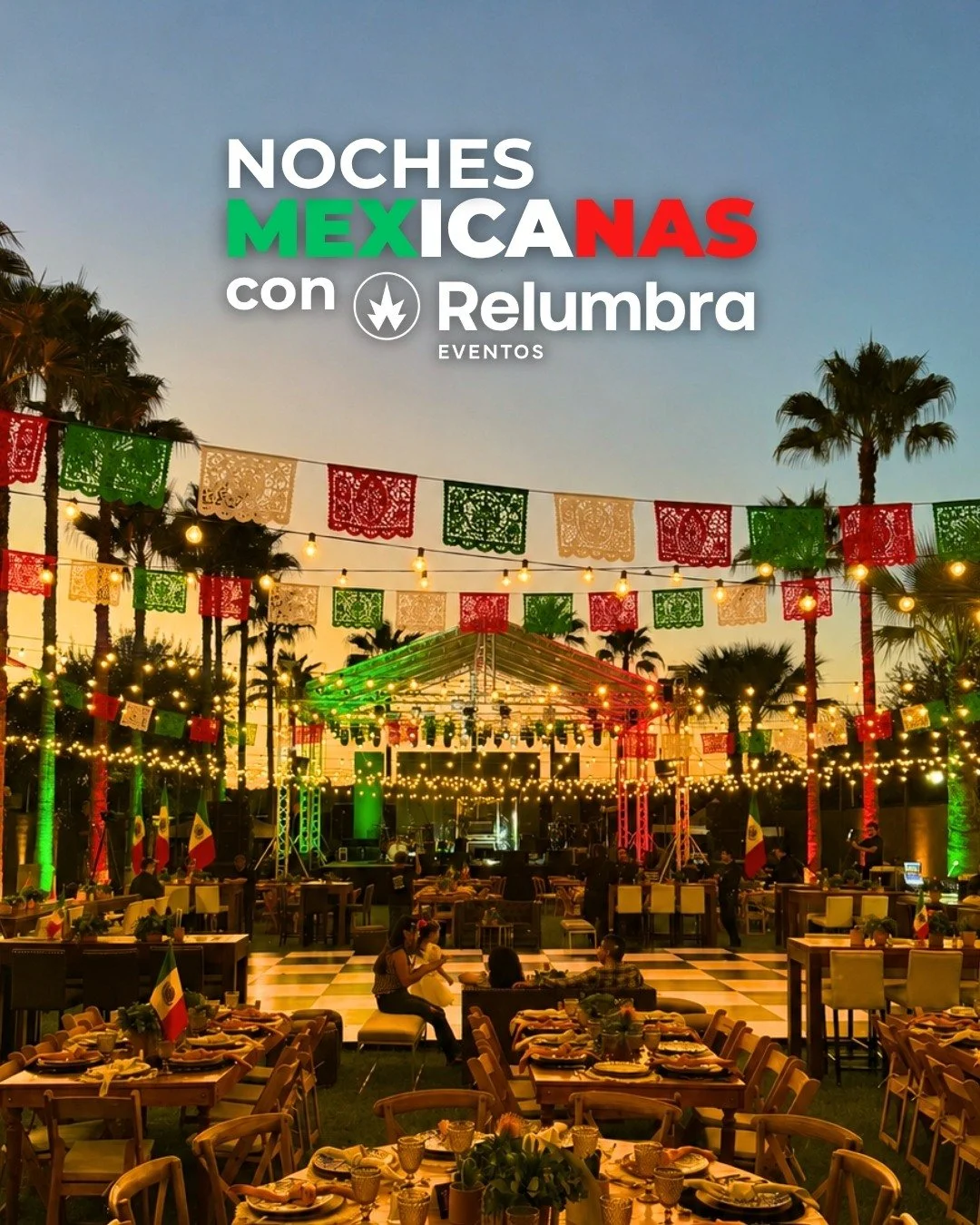 Este 15 de septiembre, haz que tu celebraci&oacute;n se sienta tan grande como se ve. 🇲🇽✨
Creamos ambientes con iluminaci&oacute;n verde, blanca y roja, detalles a&eacute;reos y luz arquitect&oacute;nica para transformar cada espacio en una noche m