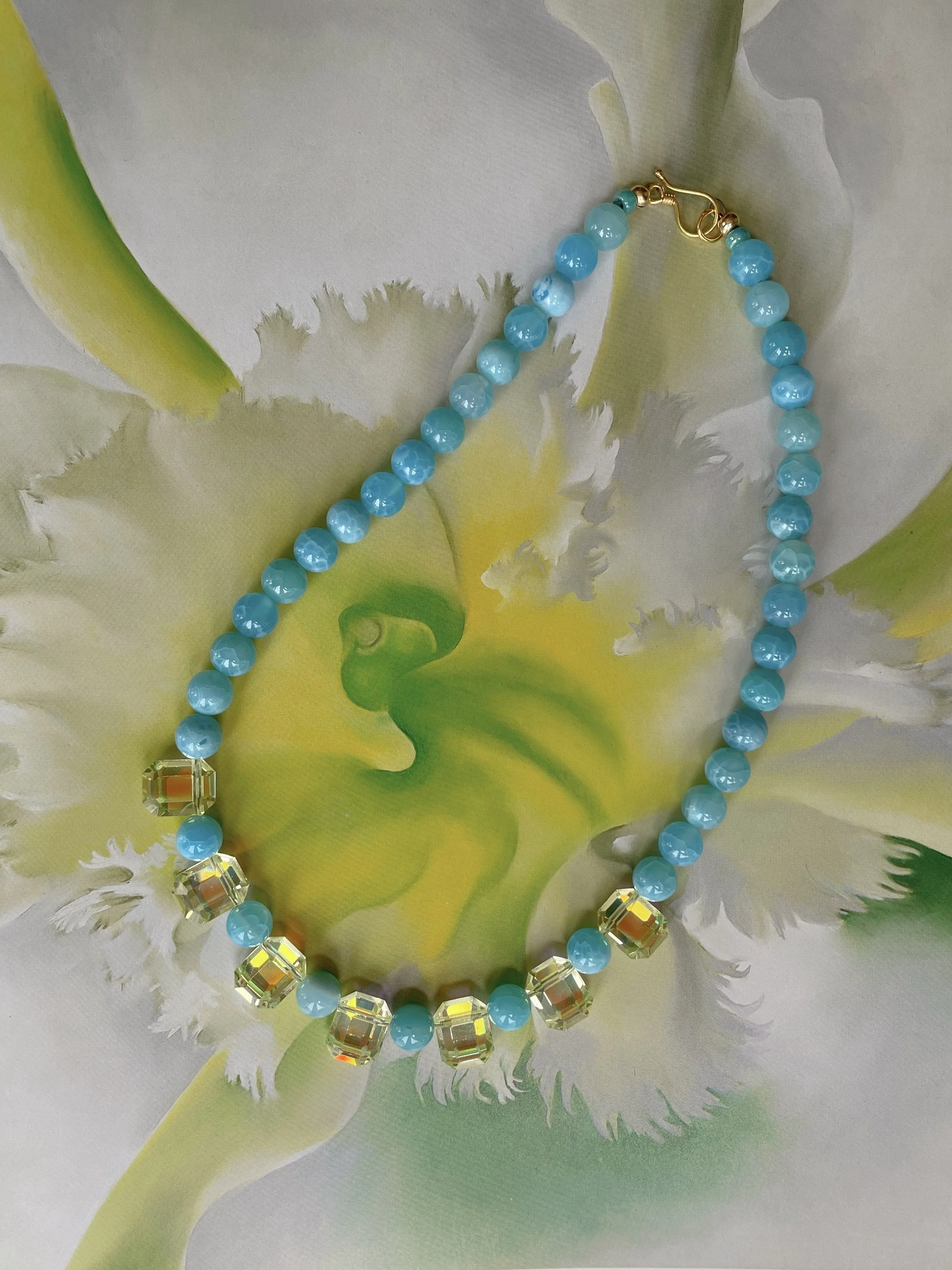 Agatha Necklace - Chalcedony