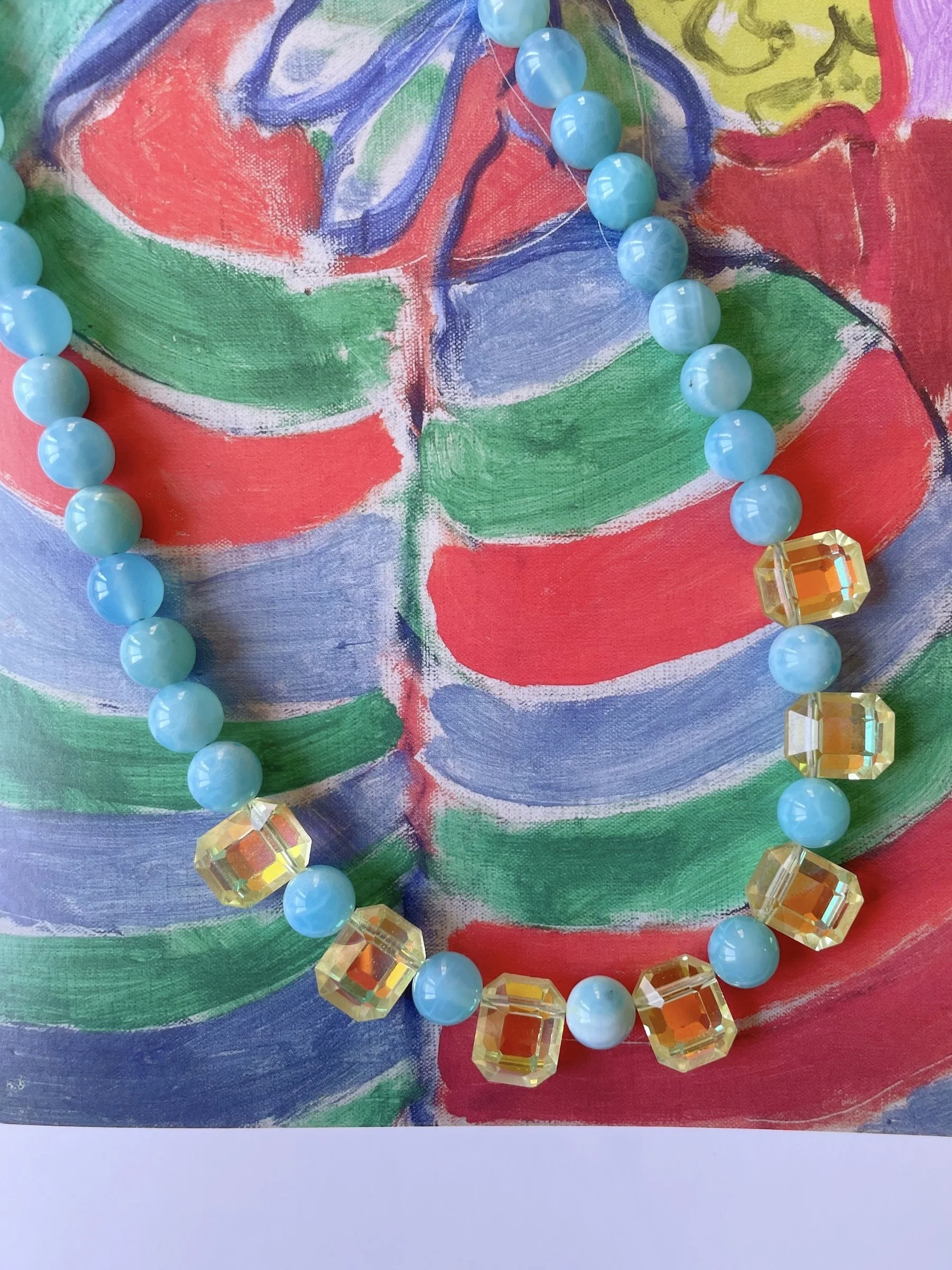 Agatha Necklace - Chalcedony