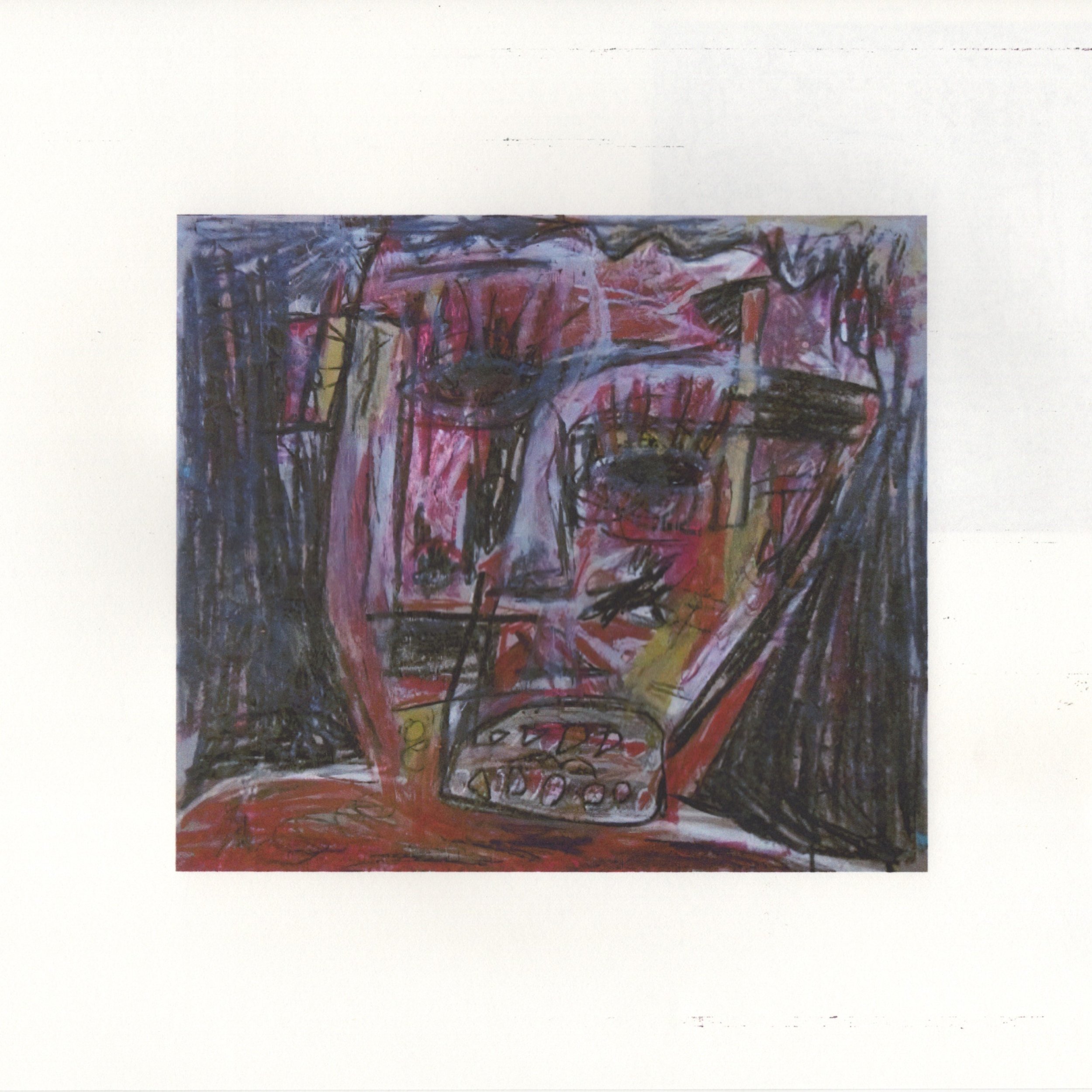 Self-portrait, 2015, oil pastel, crayon on paper