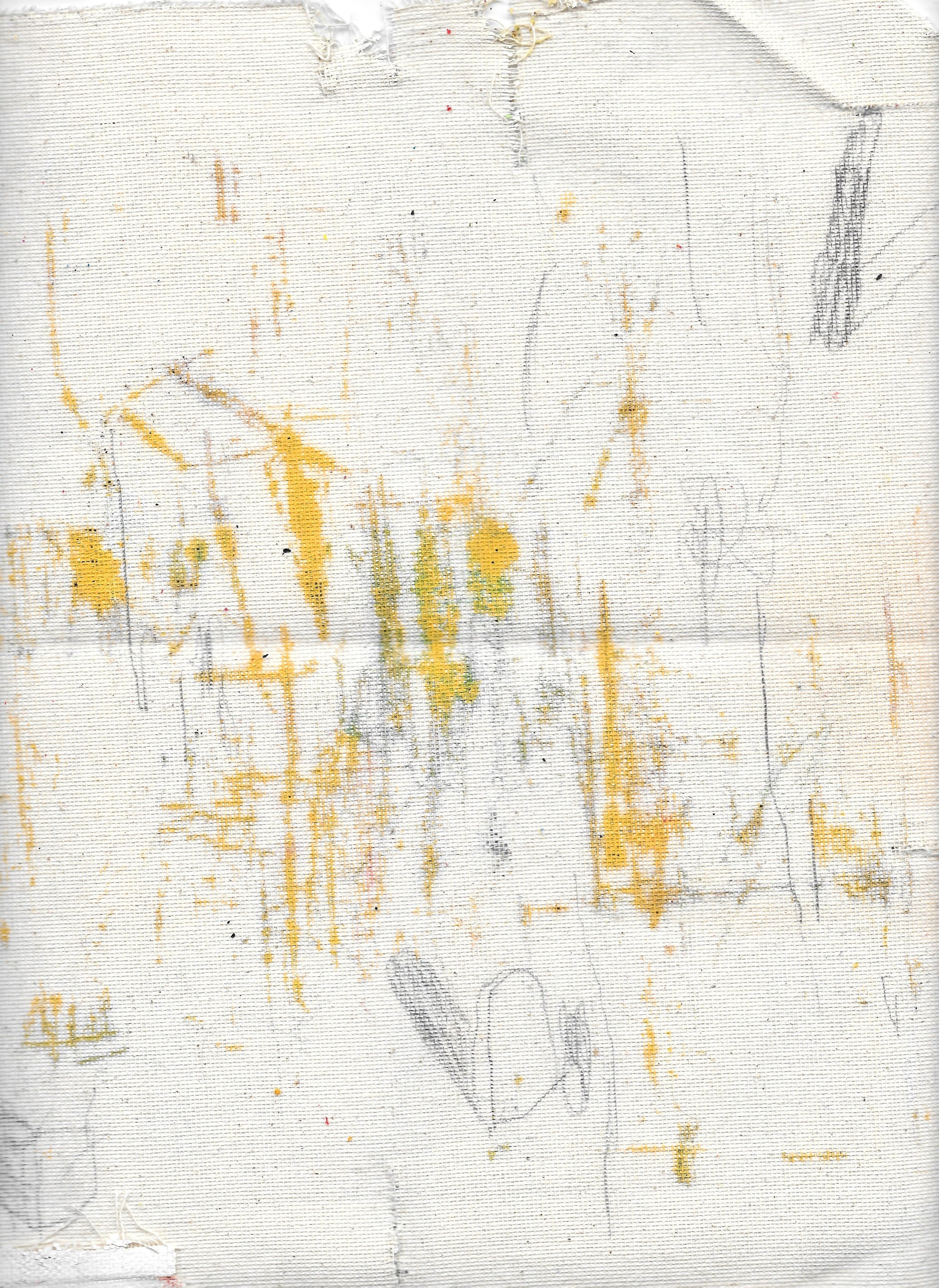 Untitled, 2017, pencil and acrylic on canvas