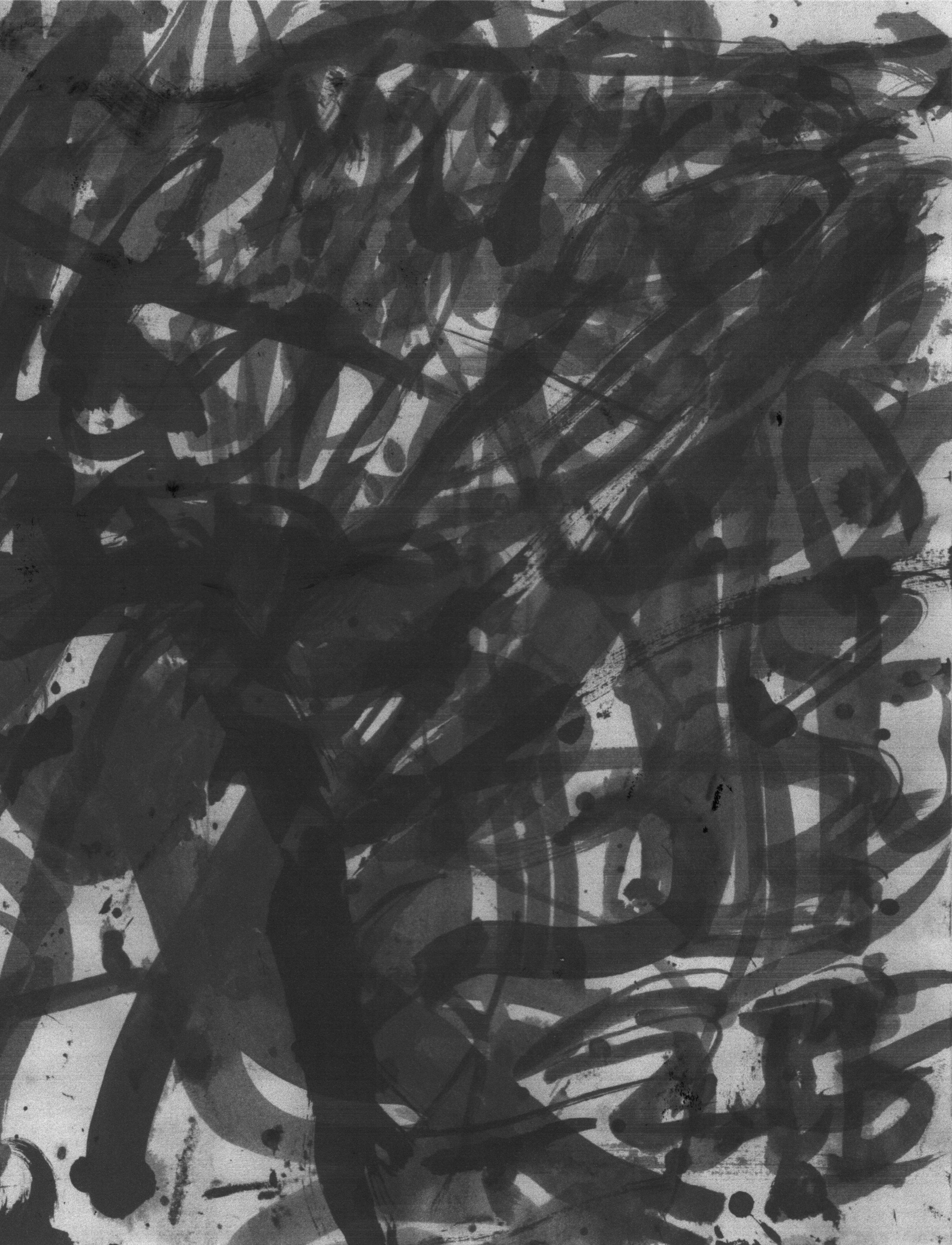 Asleep, 2023, India ink, inkjet on paper, 8.5"x 11"