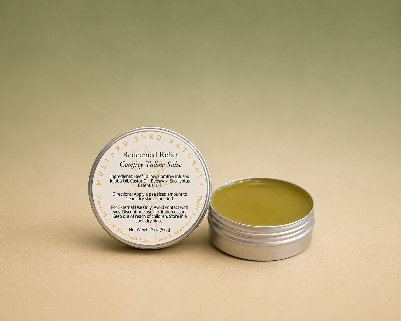 Redeemed Relief - Comfrey Tallow Salve