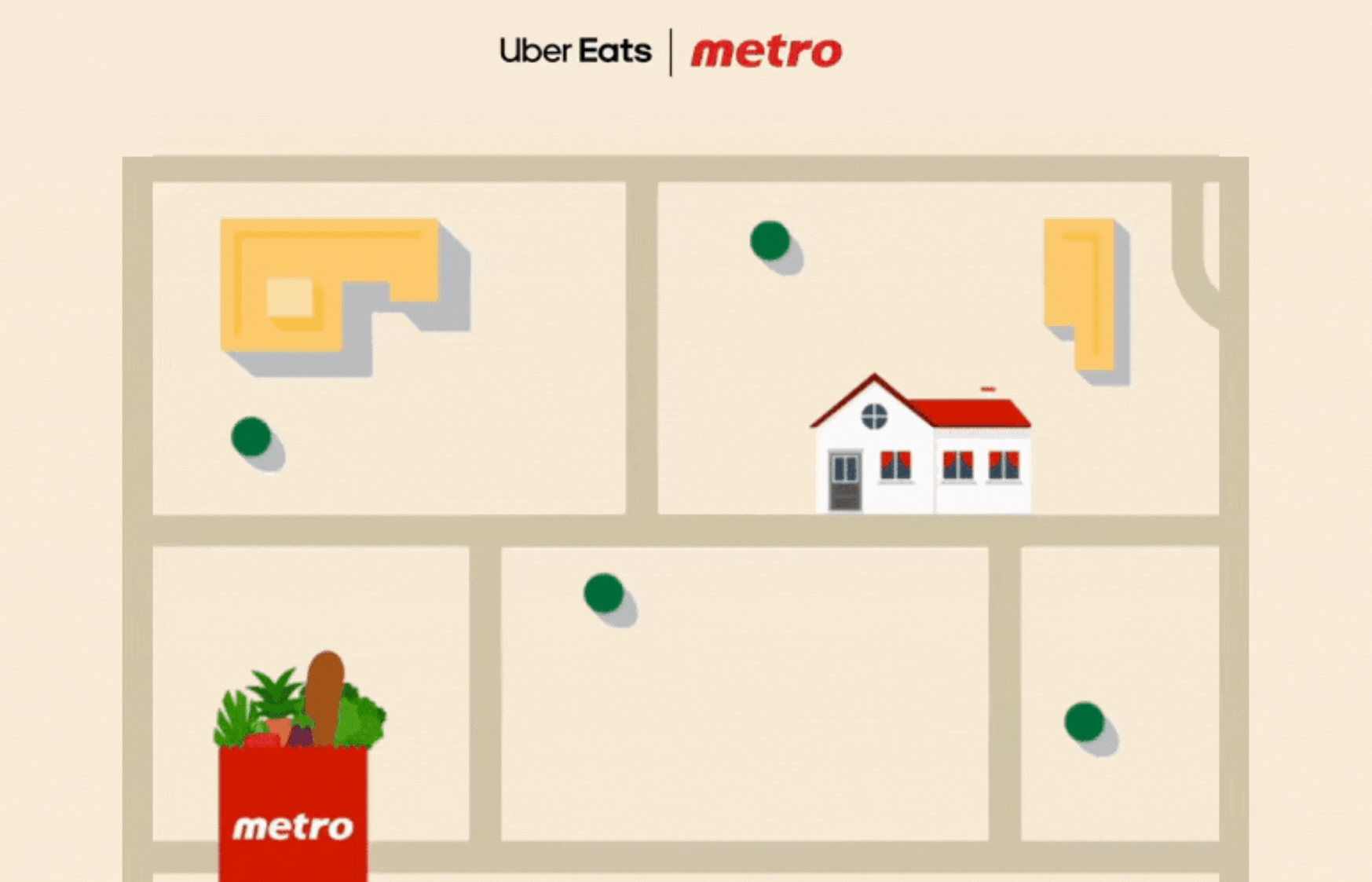 Uber Eats x Metro