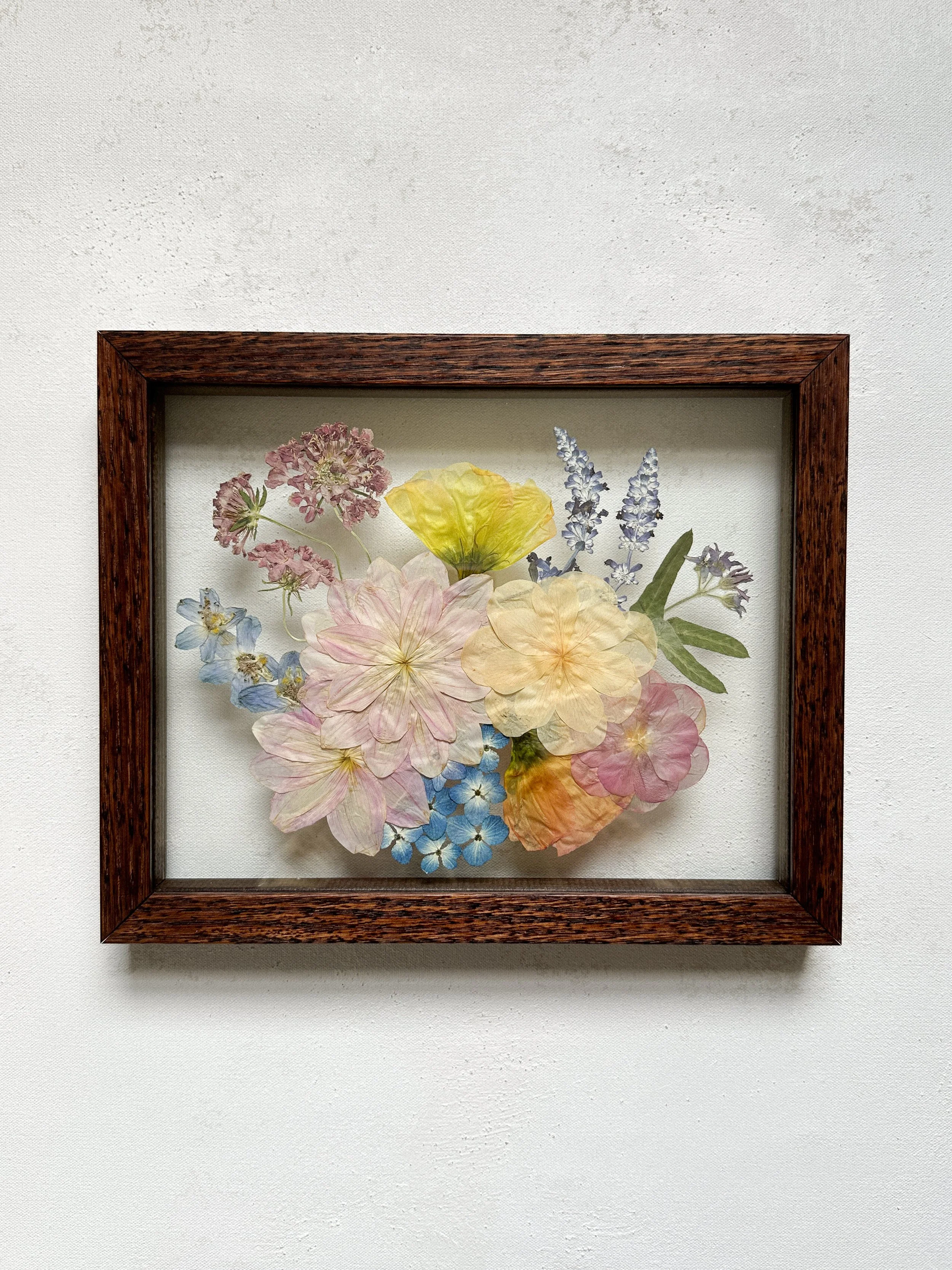 8x10 Custom Pressed Flower Frame