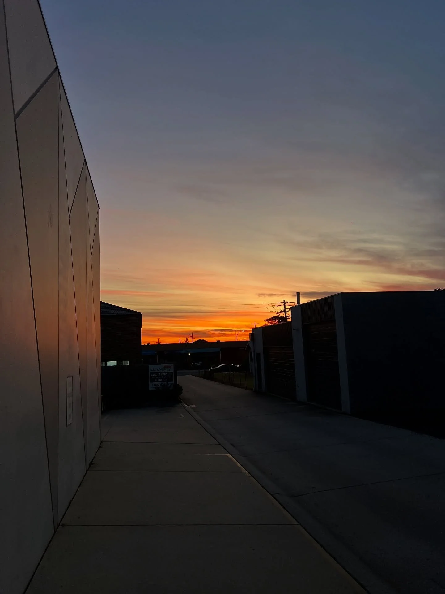 Factory isolation switch installation + sunset from San Remo 
Our factory neighbour requested a mechanism that would turn off all power when they closed the door. 
📍San Remo
#electrical #factory #isolation #power