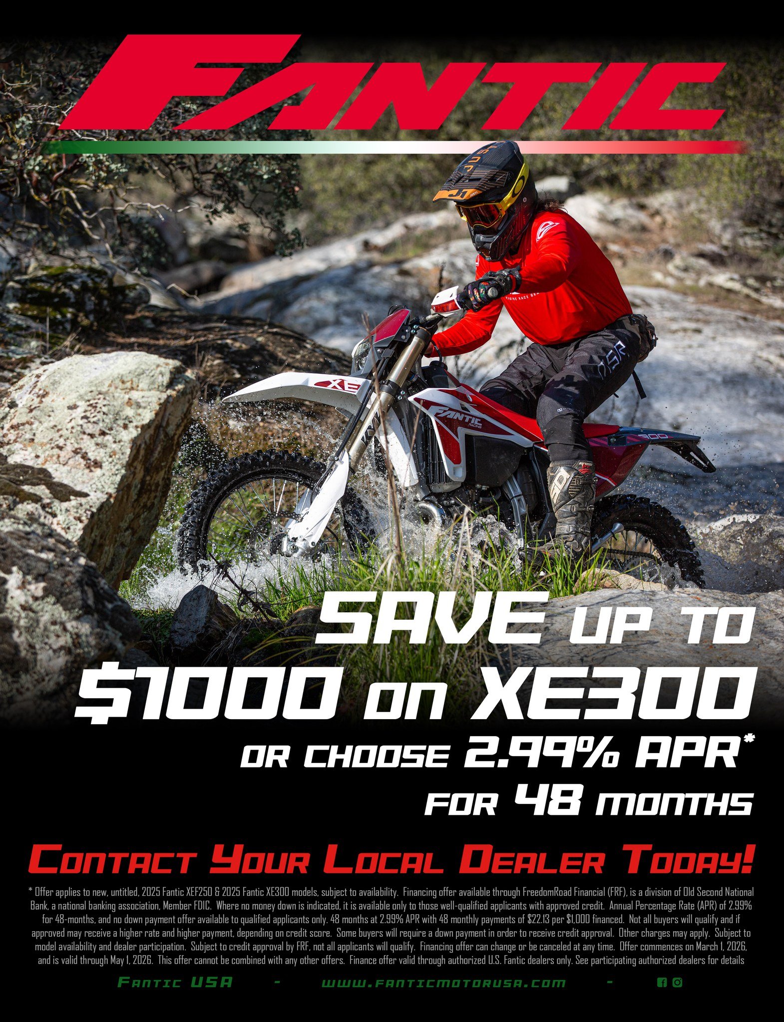 Save up to $1000 on the XE300 or choose 2.99% APR for 48 months.